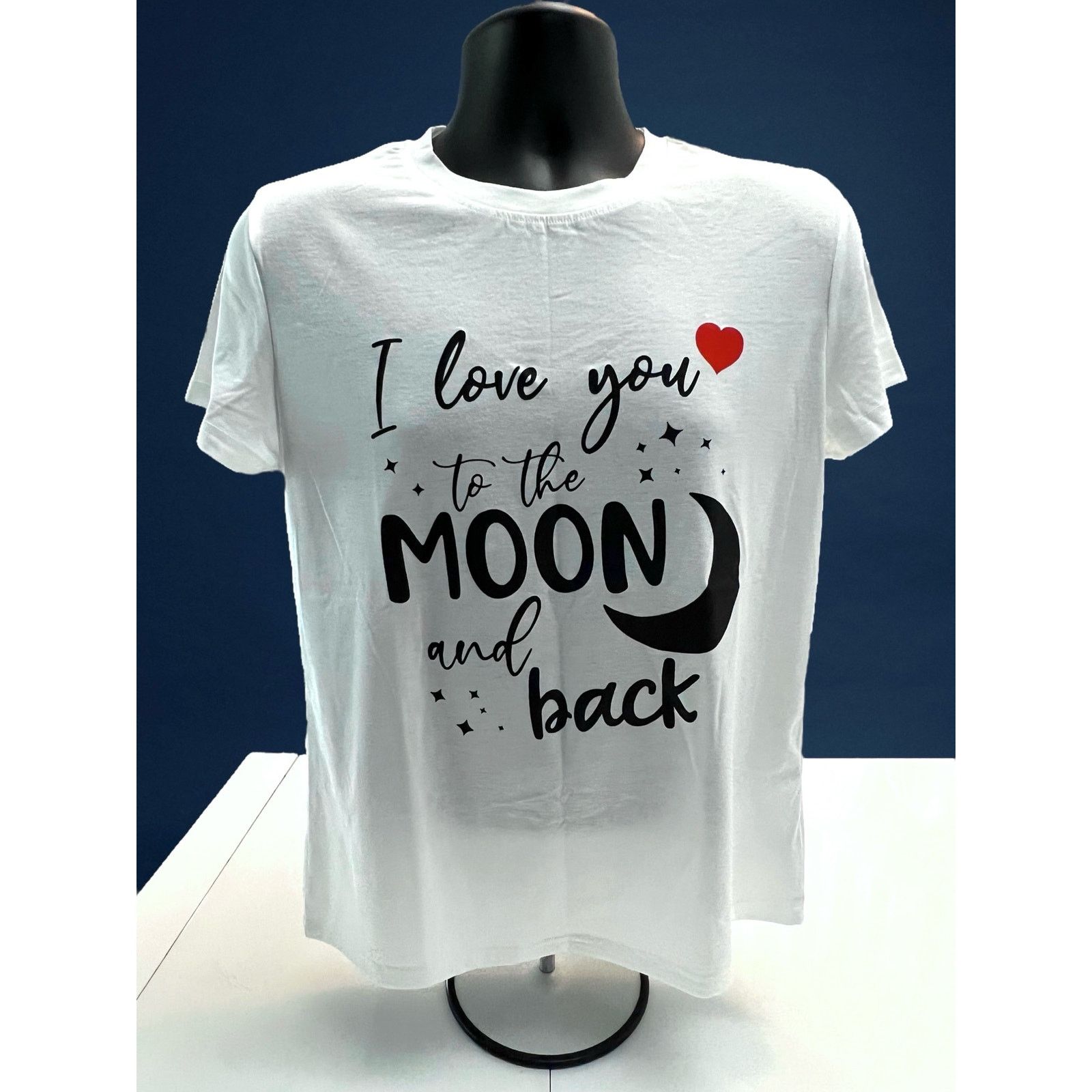 Other Woman’s I Love you to the moon and back White T-Shirt Size M / US 6-8 / IT 42-44 - 1 Thumbnail