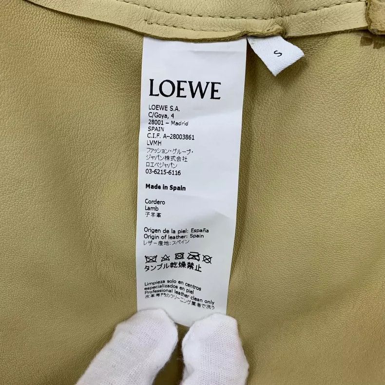 Loewe Loewe Brown and yellow logo embossed suede round neck long Size S / US 4 / IT 40 - 8 Thumbnail