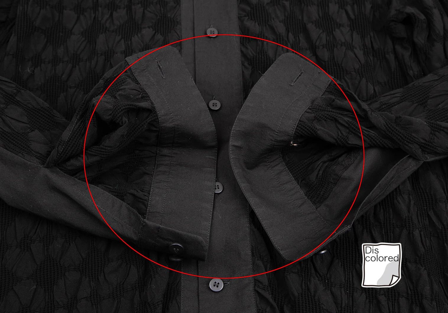 Issey Miyake Waffle Jacquard Shirt in Black Size 3 Size US L / EU 52-54 / 3 - 7 Thumbnail