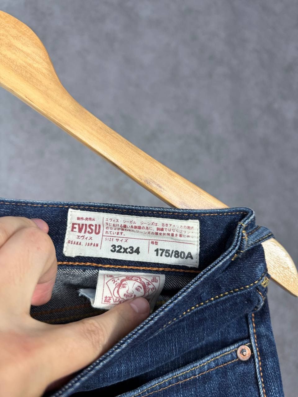 Evisu Evisu Japanese selvedge jeans Size US 30 / EU 46 - 11 Thumbnail