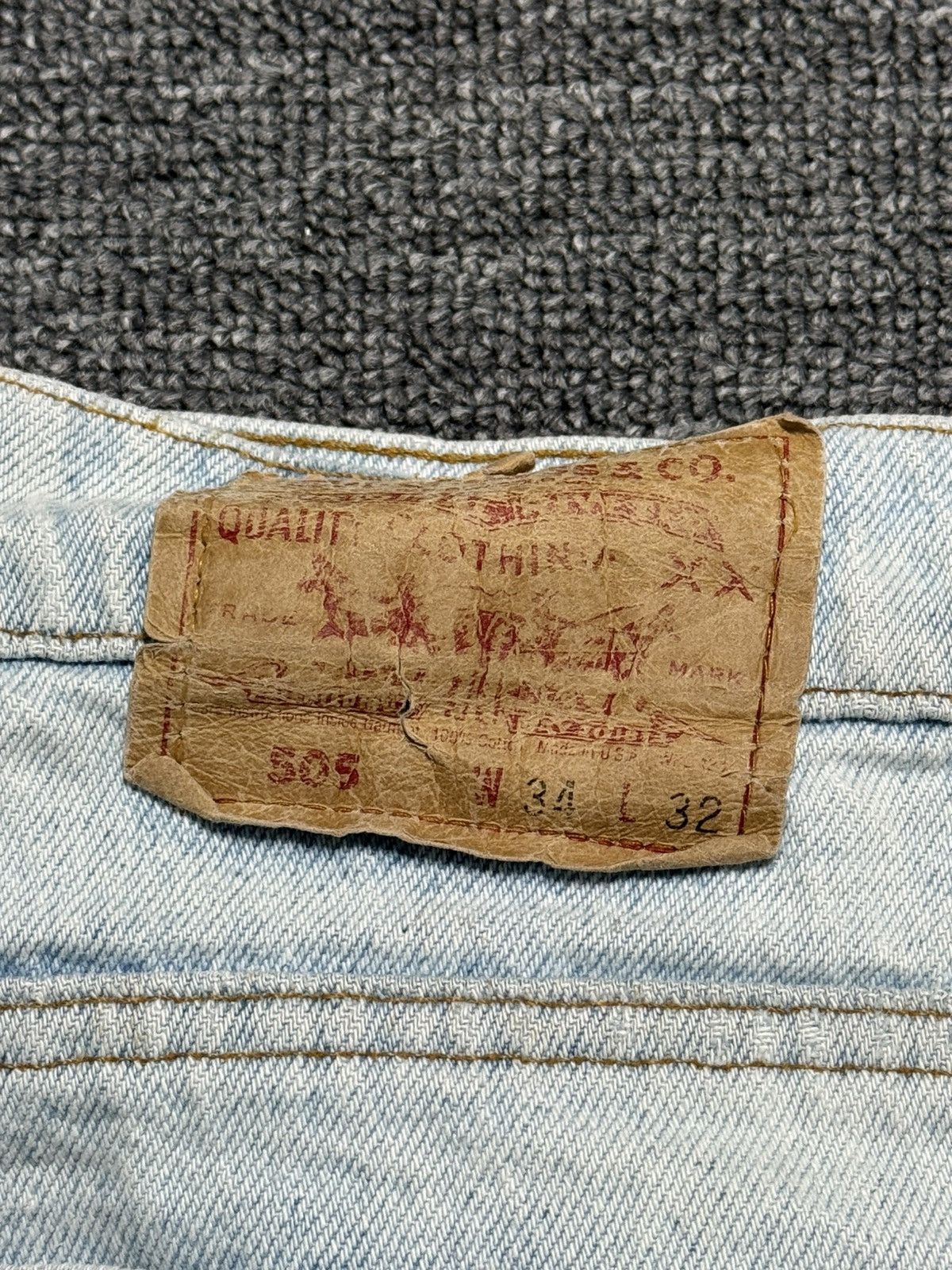 Levi's × Levi's Vintage Clothing Vintage 90s Levi’s 505 jeans Made in USA light W34 L32 Size US 34 / EU 50 - 10 Thumbnail
