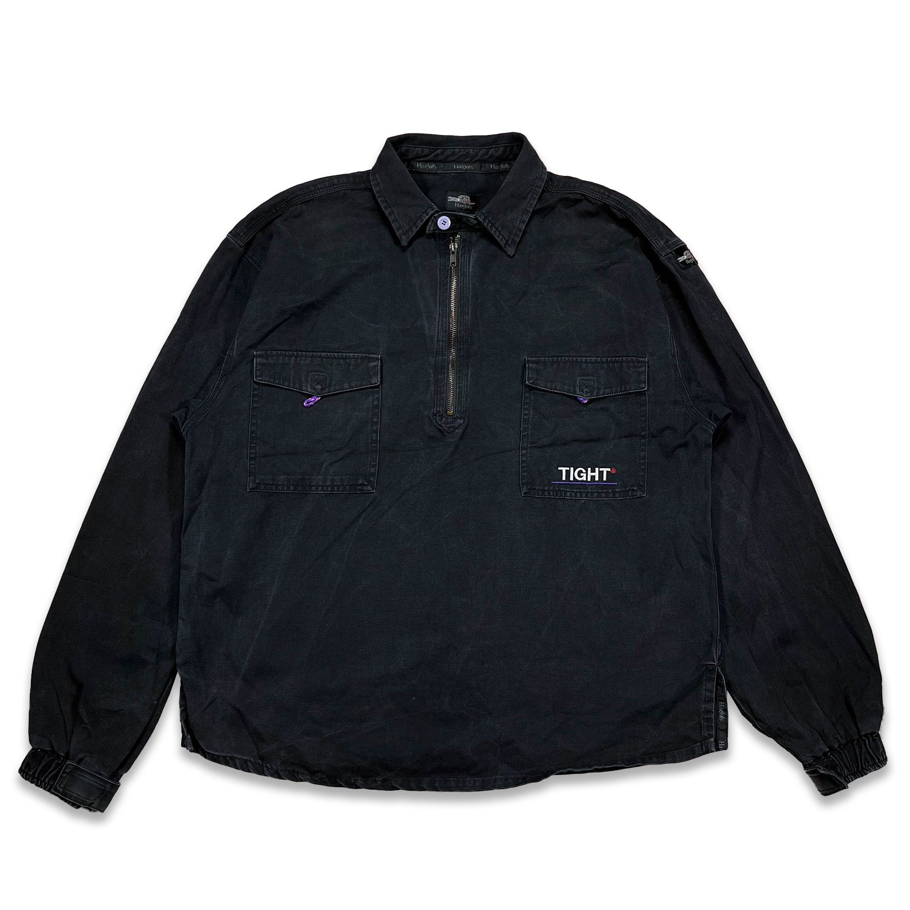 Haglofs Vintage 90s Haglofs Tight Denim Overshirt Jacket • L size Size US L / EU 52-54 / 3 - 3 Thumbnail
