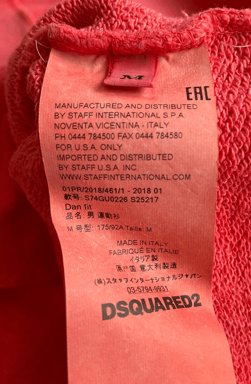 Dsquared2 DSQUARED2 red sweatshirt size M Size US M / EU 48-50 / 2 - 4 Thumbnail