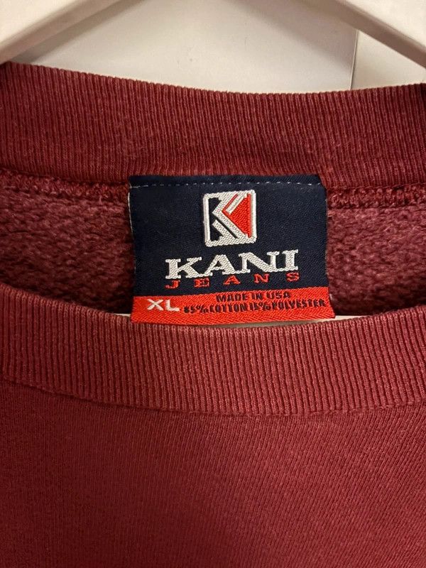 Karl Kani Vintage 90s Karl Kani Red Sweatshirt Made in USA Size XL Size US XL / EU 56 / 4 - 3 Thumbnail