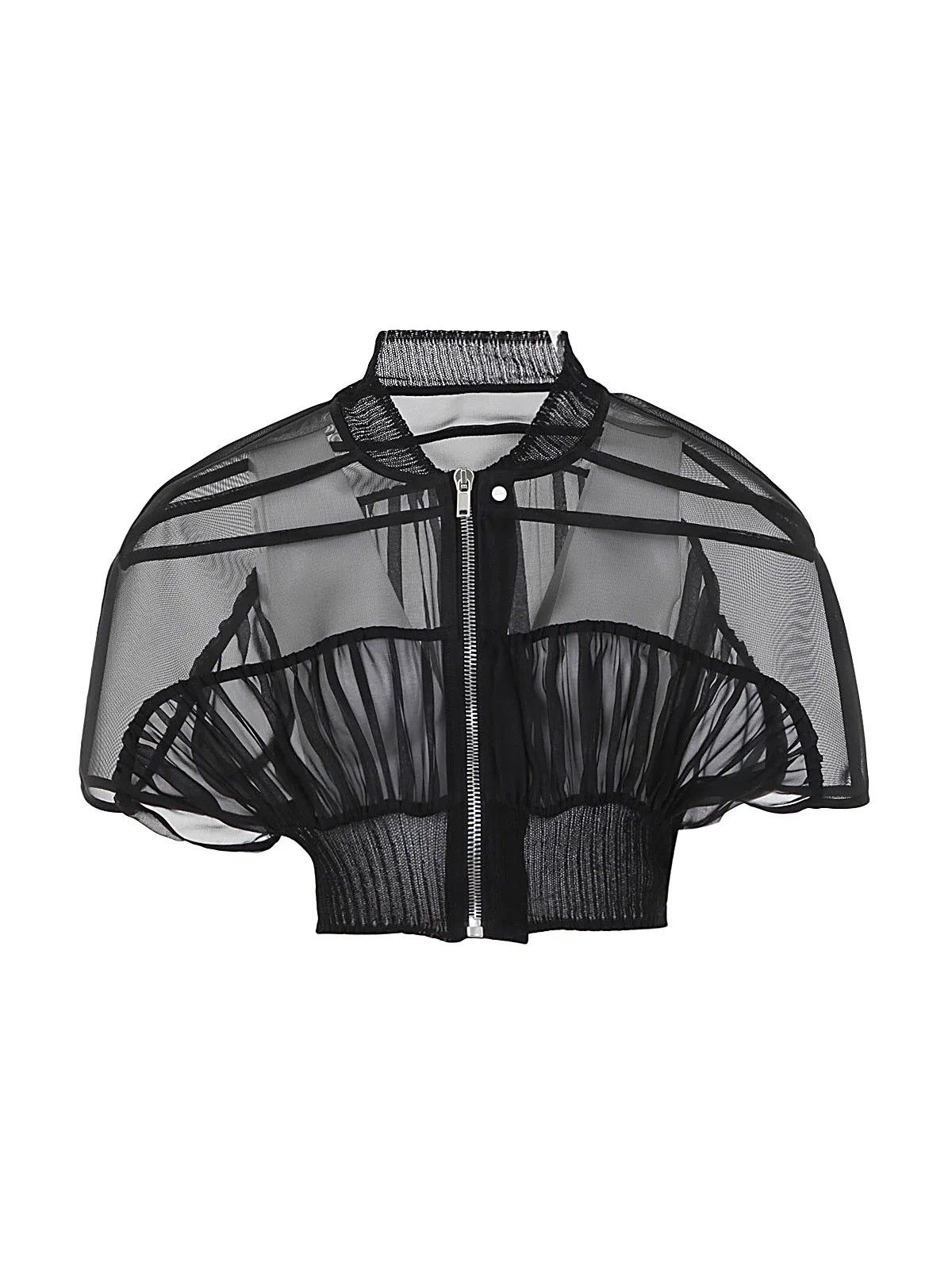 Rick Owens Rick Owen’s S/S 23 Black Girdered Bomber Size S / US 4 / IT 40 - 2 Thumbnail