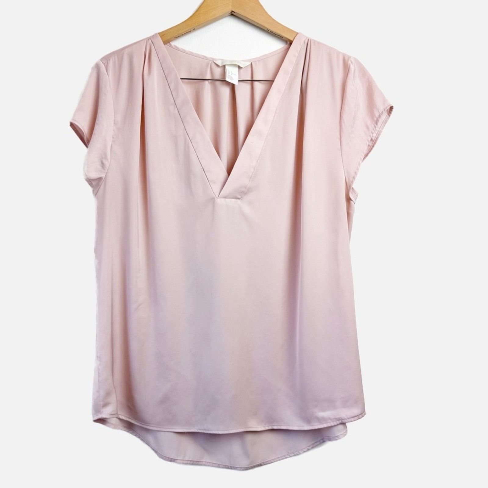 H&M H&M Blush Popover Vee Neck Blouse Women’s Size Medium Size M / US 6-8 / IT 42-44 - 12 Thumbnail