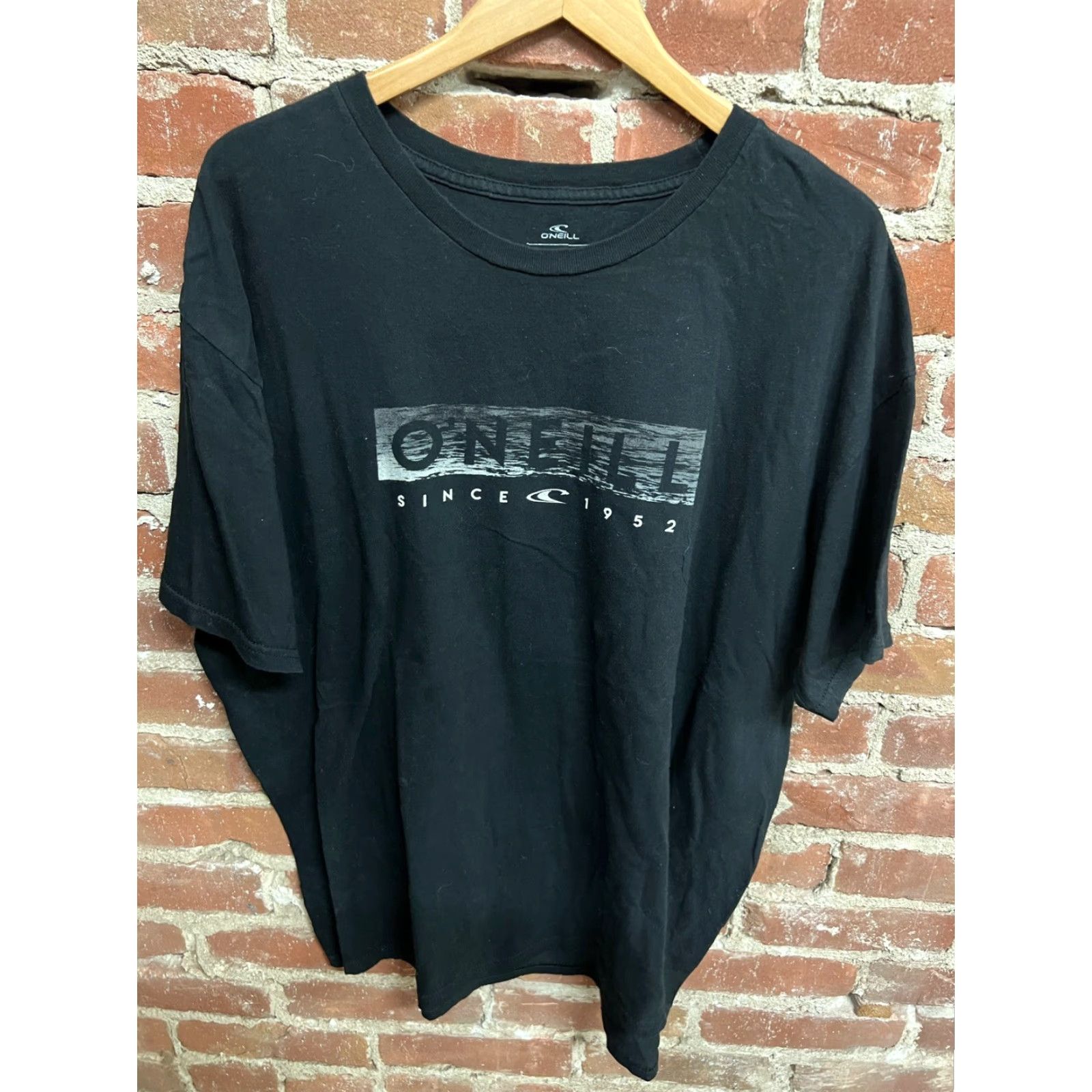 O'Neill O'Neill Shirt Adult XL Modern Fit Black Crew Neck Men's Logo Surf Beach Shirt Performance T-Shirt Beach Mens XL Black Cotton Knit Modern Logo Size US XL / EU 56 / 4 - 2 Thumbnail