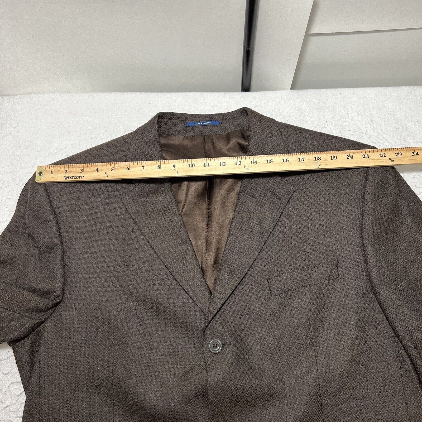 Other Portofino Gage Wool Brown Career Suit Jacket Sport Coat Size 48L - 14 Thumbnail