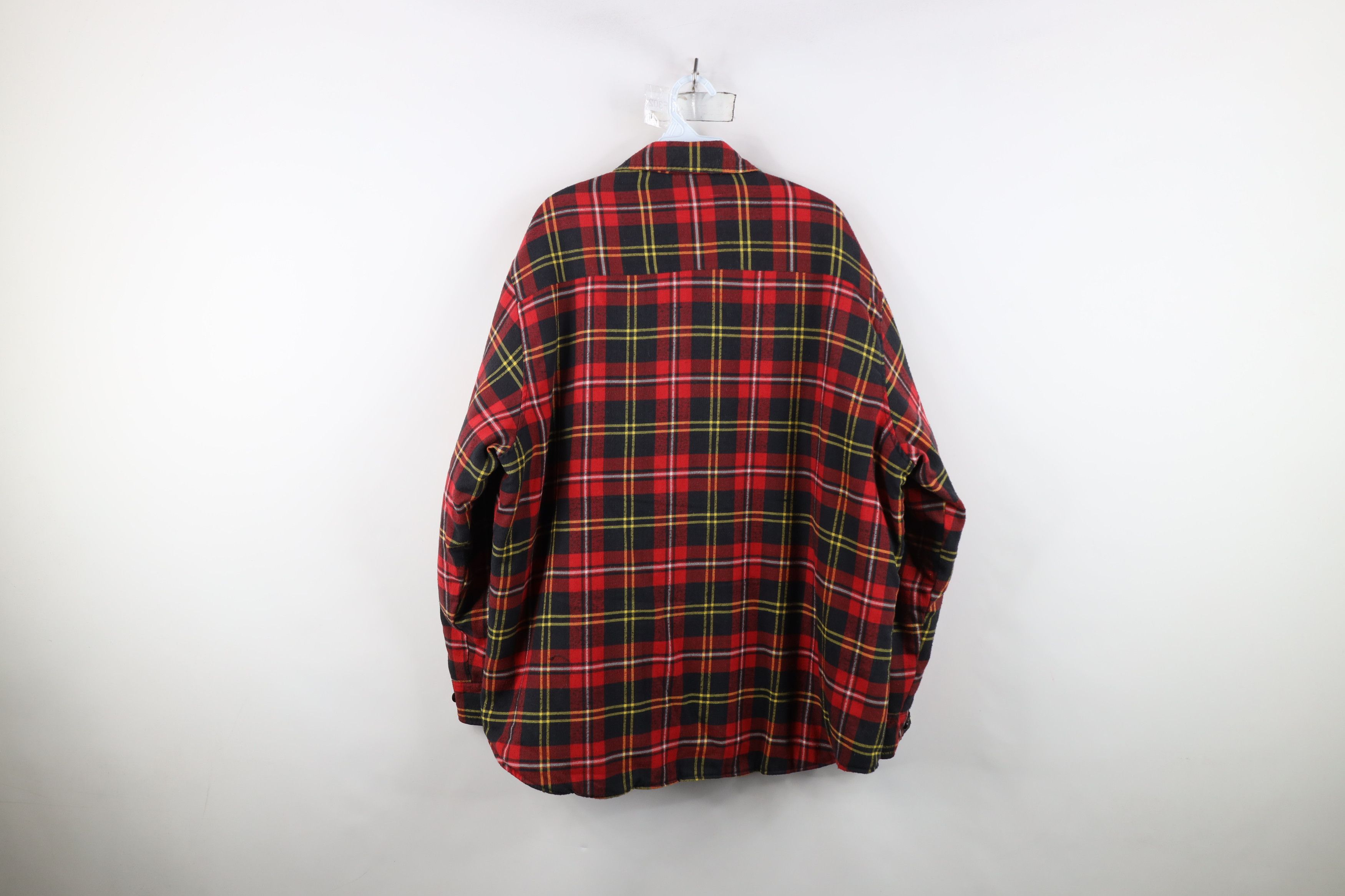 Vintage Vintage 90s Streetwear Quilted Flannel Button Shirt Jacket Size US M / EU 48-50 / 2 - 13 Thumbnail