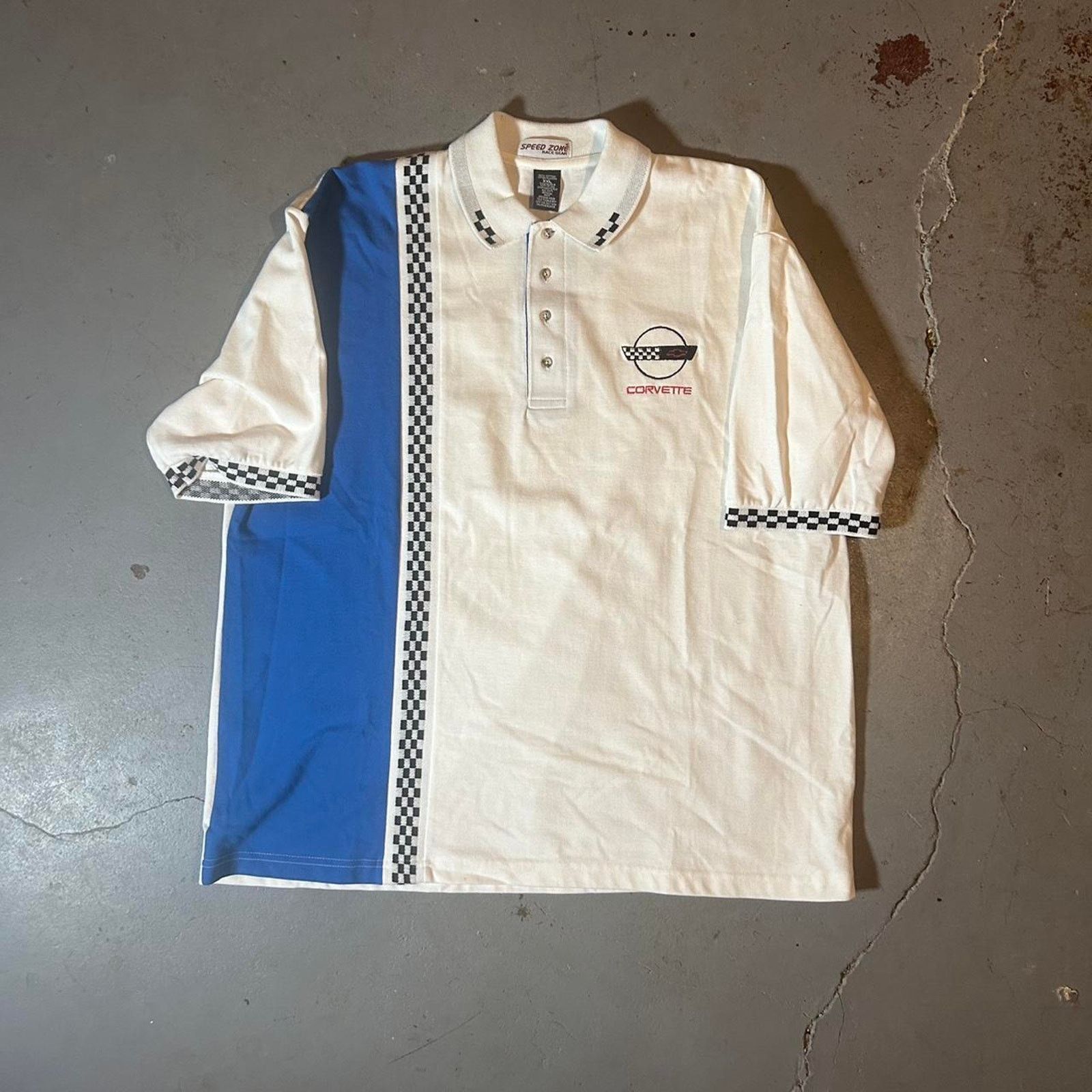 Fila 90s corvette car polo shirt collar button Size US XXL / EU 58 / 5 - 1 Thumbnail