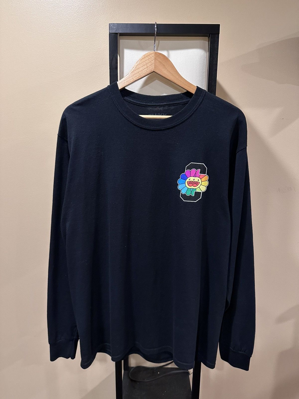 Complex Takashi Murakami ComplexCon Flower Black Long Sleeve T-Shirt Size US L / EU 52-54 / 3 - 2 Thumbnail