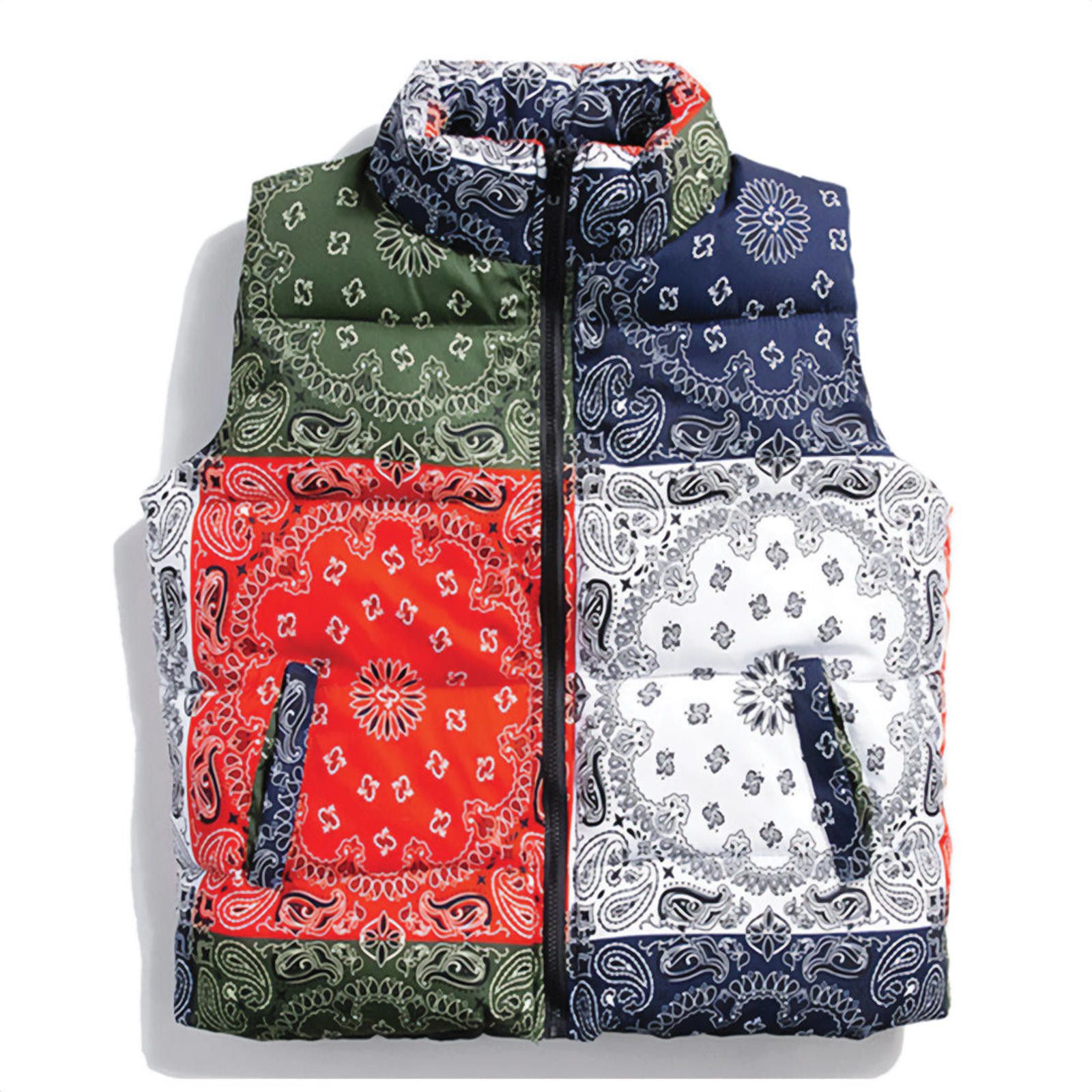Other Paisley Puffer Vest | Quilted Bandana-Print Size US M / EU 48-50 / 2 - 1 Thumbnail