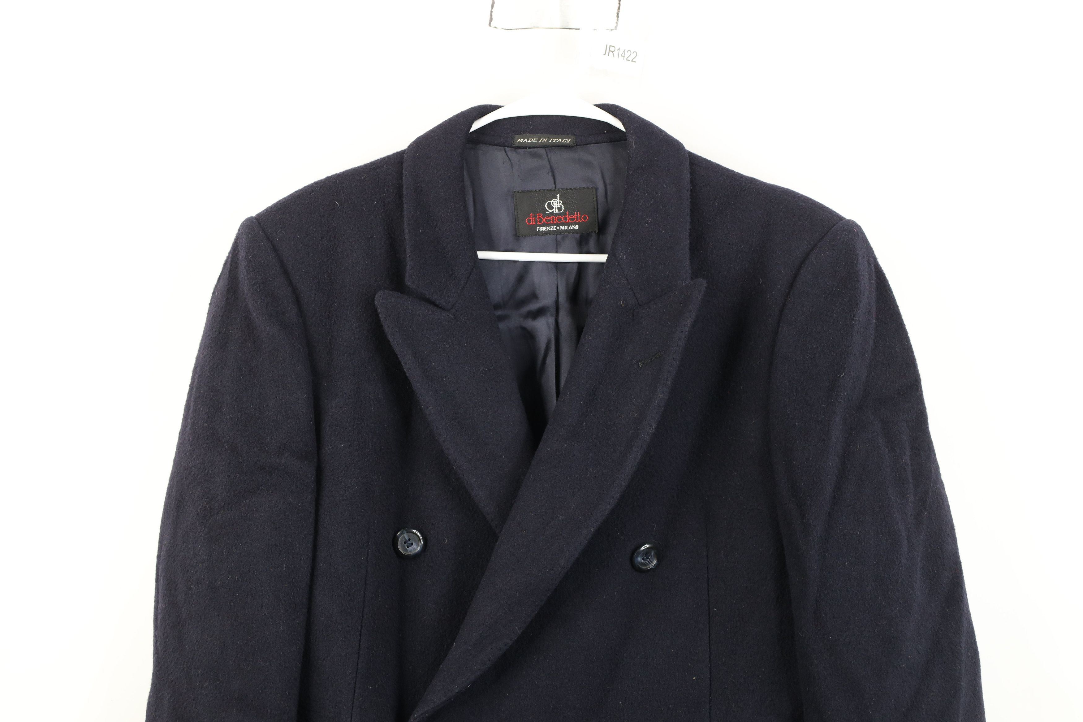 Vintage Vintage 90s Streetwear Double Breasted Overcoat Jacket Blue Size US XXL / EU 58 / 5 - 2 Thumbnail