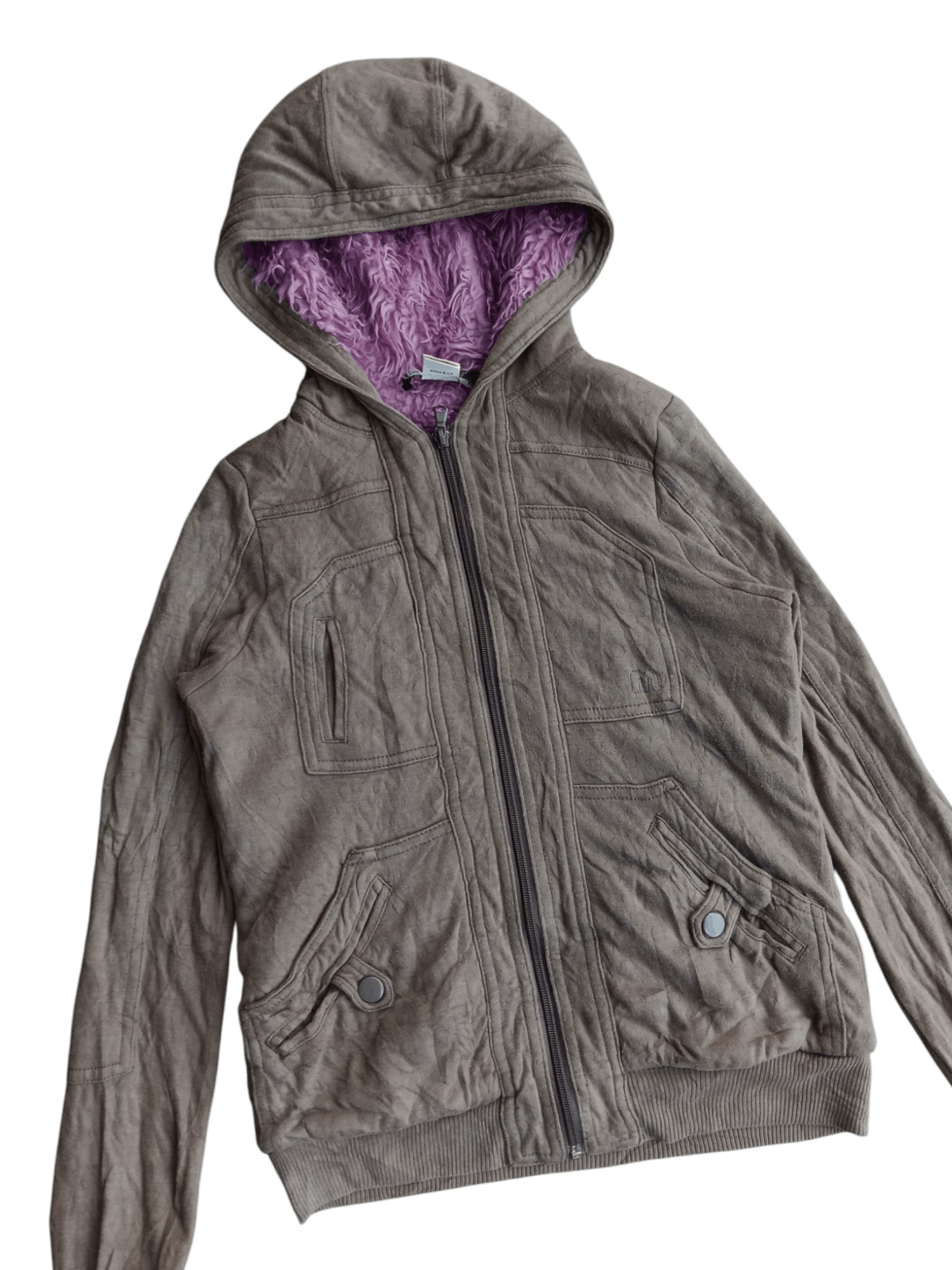 Marc by marc jacobs fleece fur multipocket hoodie
