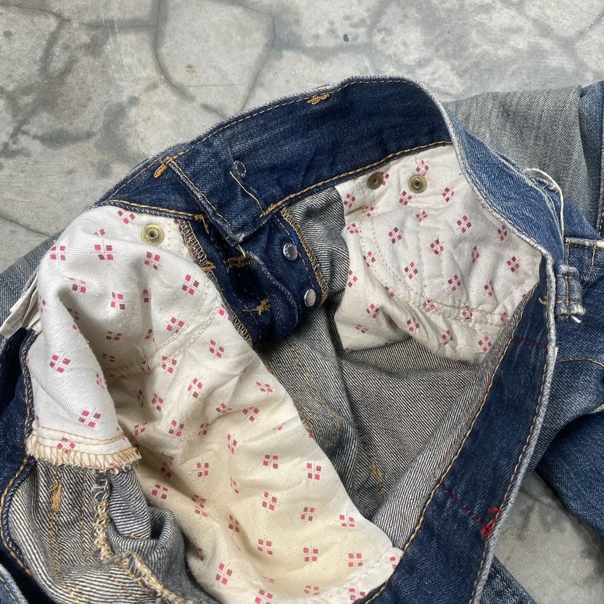 Replay × Vintage y2k Replay Distressed Rugged Wide Jeans Size US 31 - 8 Thumbnail