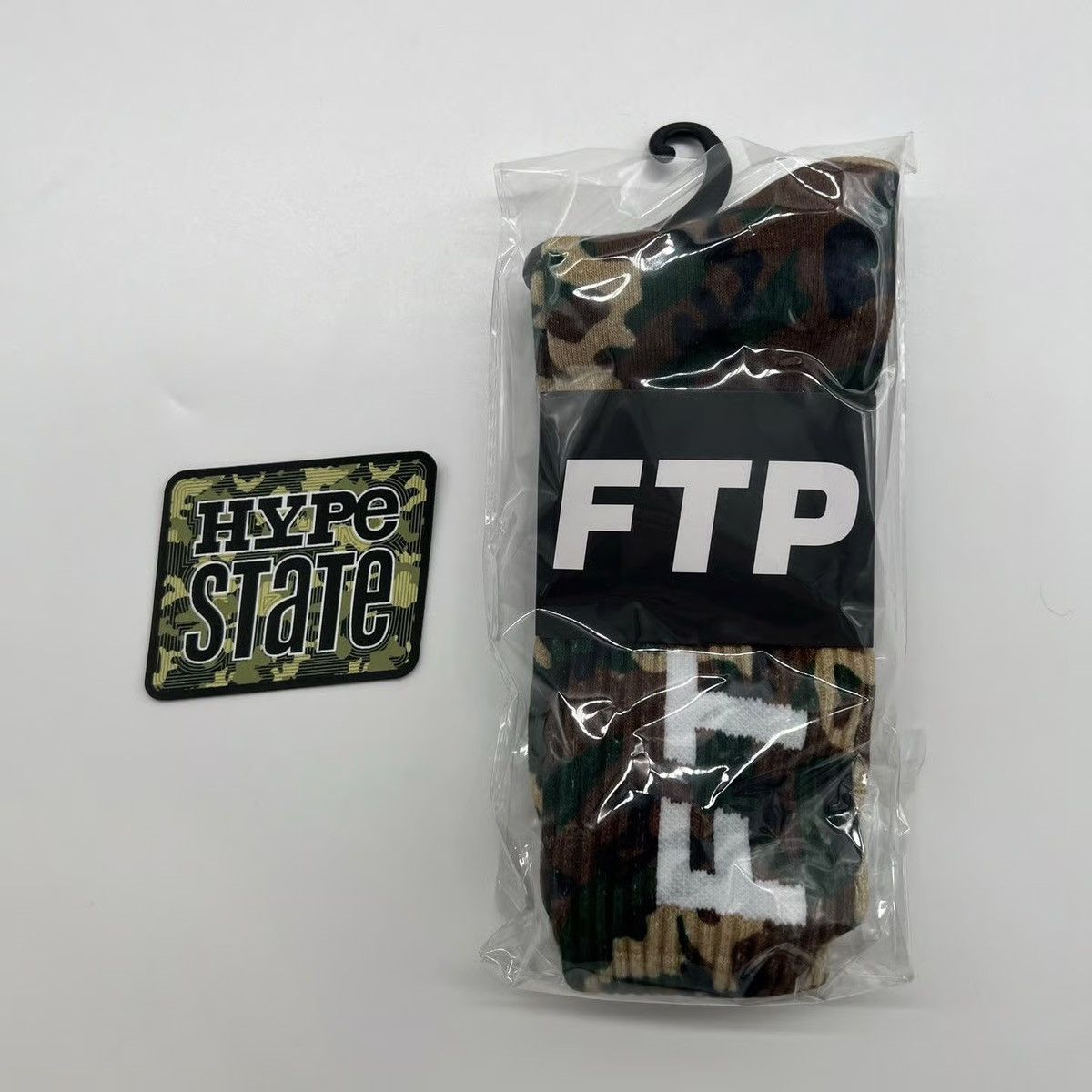 Fuck The Population FTP Woodland Camo Logo Socks Size ONE SIZE - 1 Thumbnail