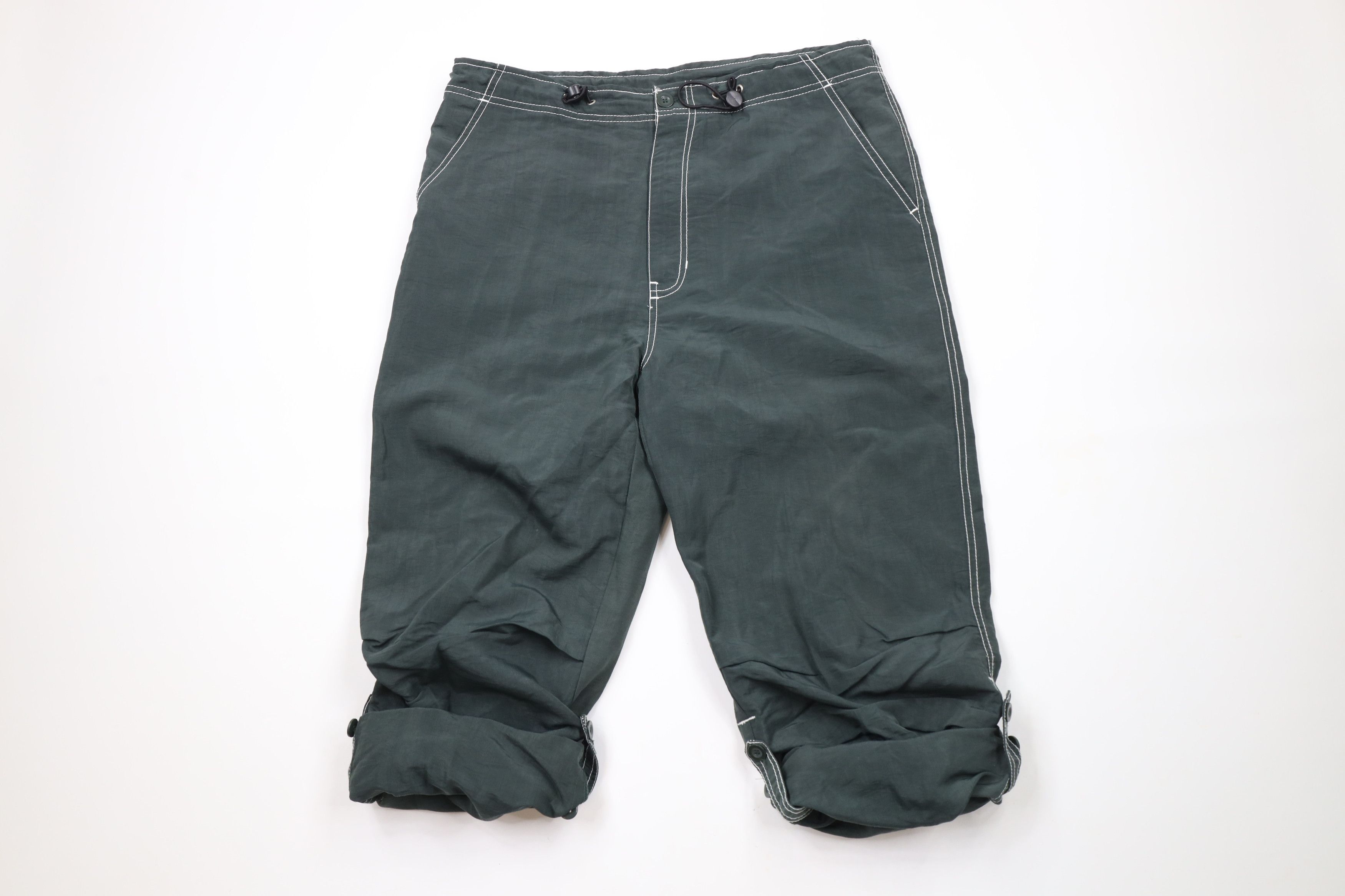 Vintage Vintage 90s Y2K Streetwear Cuff Windbreaker Capris Pants Size US 34 / EU 50 - 2 Thumbnail