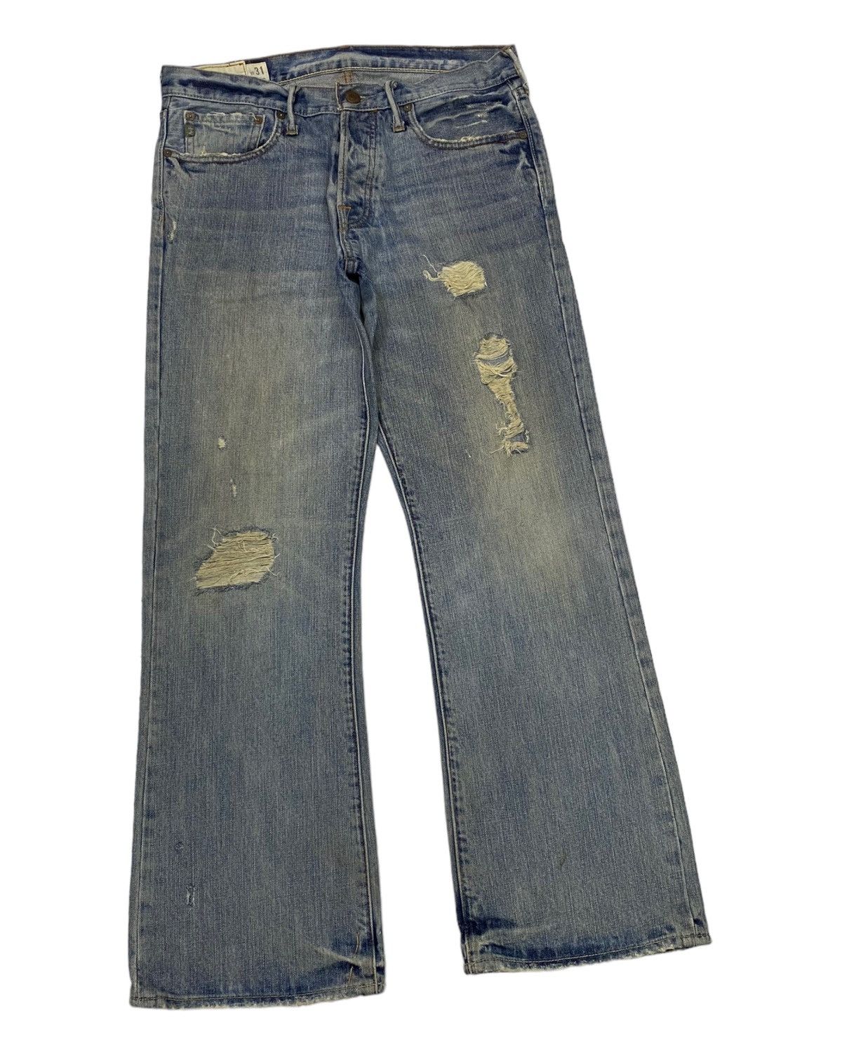 Acne Studios 🔥ABERCROMBIE & FITCH LOW RISE BOOTCUT FLARE JEANS Size US 34 / EU 50 - 4 Thumbnail