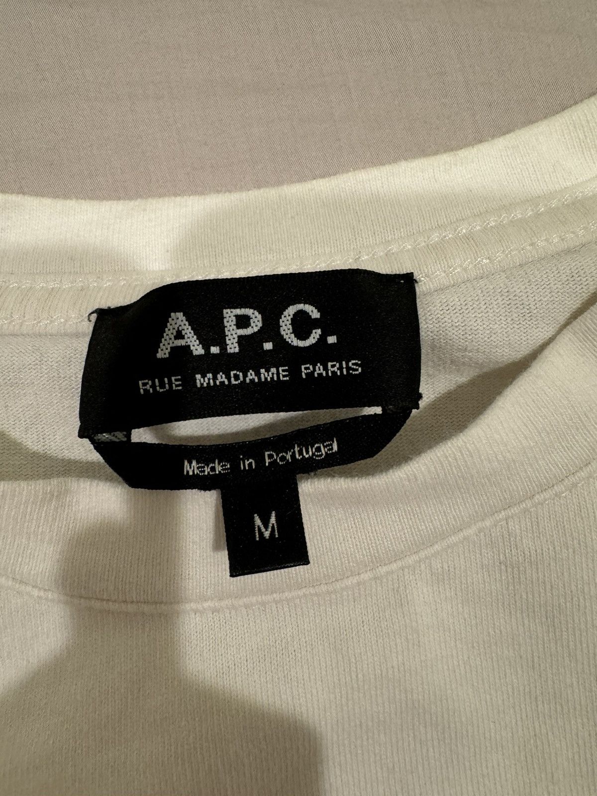 A.P.C. A.P.C White Tee Size US M / EU 48-50 / 2 - 3 Thumbnail