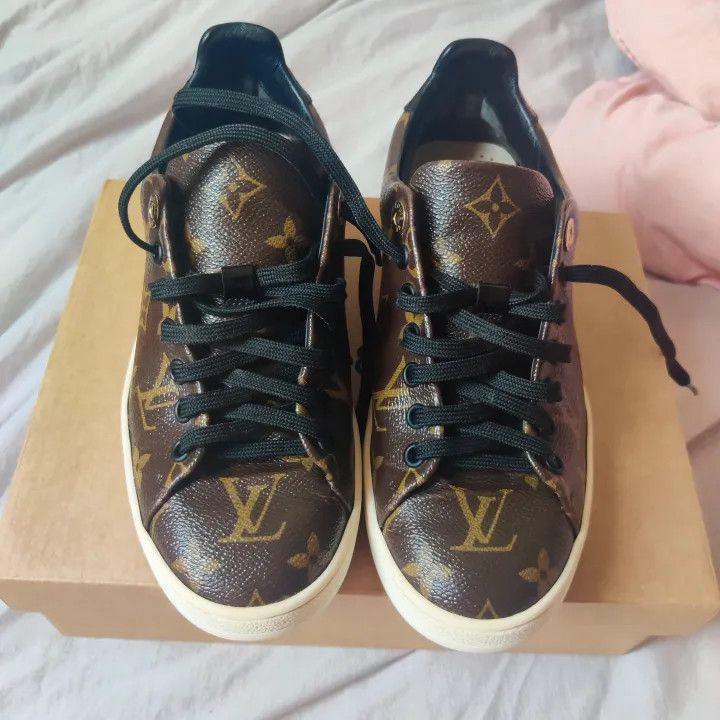 Louis Vuitton Louis Vuitton Frontrow Monogram Low Top Sneakers -2508 Size US 6 / IT 36 - 1 Thumbnail