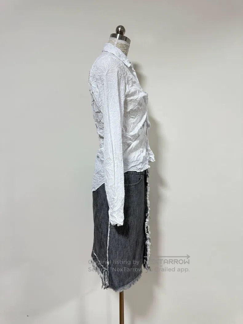 Junya Watanabe Junya Watanabe White Pleated Origami Texture Point Collar Size S / US 4 / IT 40 - 5 Thumbnail