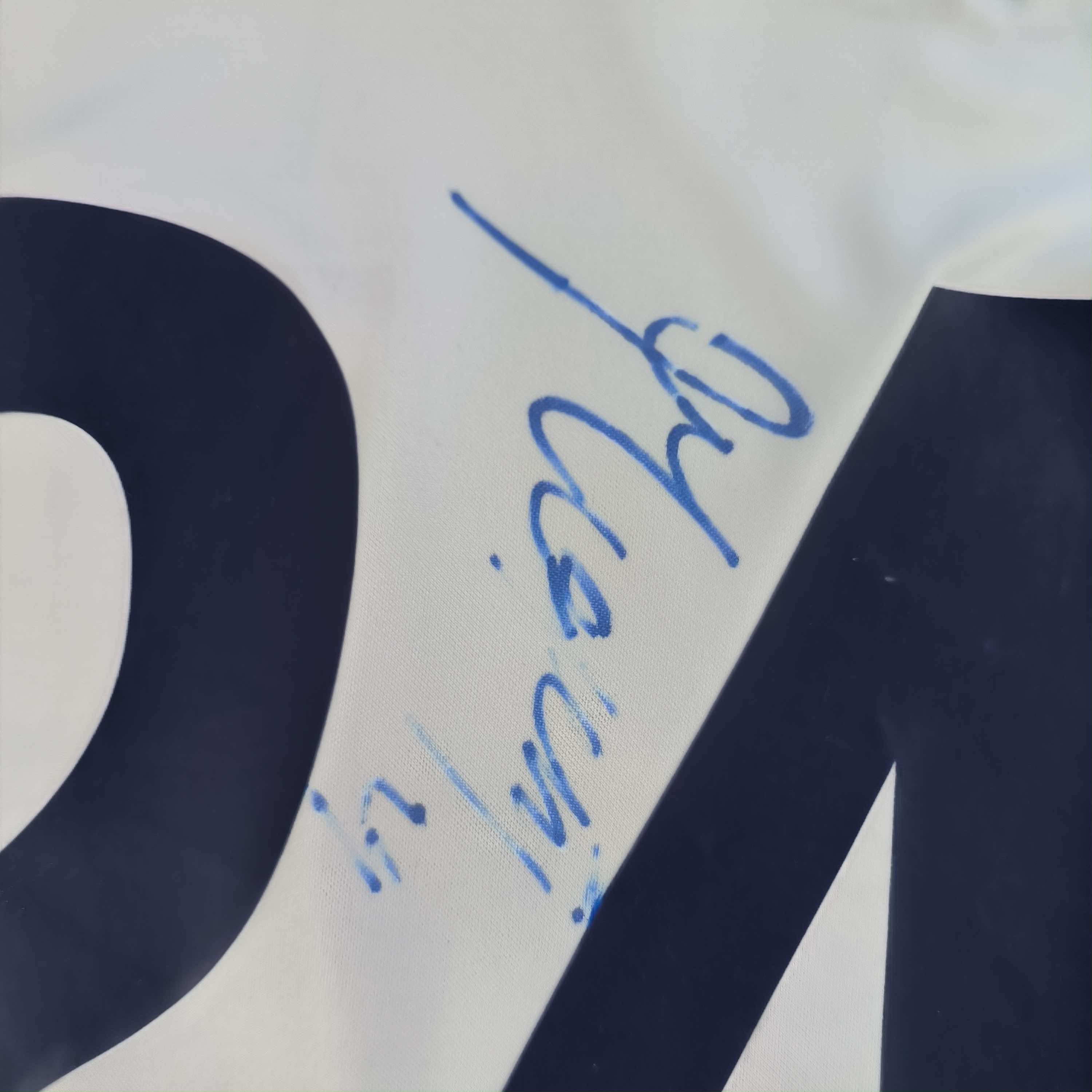 Asics SIGNED Genoa 2010-11 Asics away EL Moretti football jersey L Size US L / EU 52-54 / 3 - 11 Thumbnail