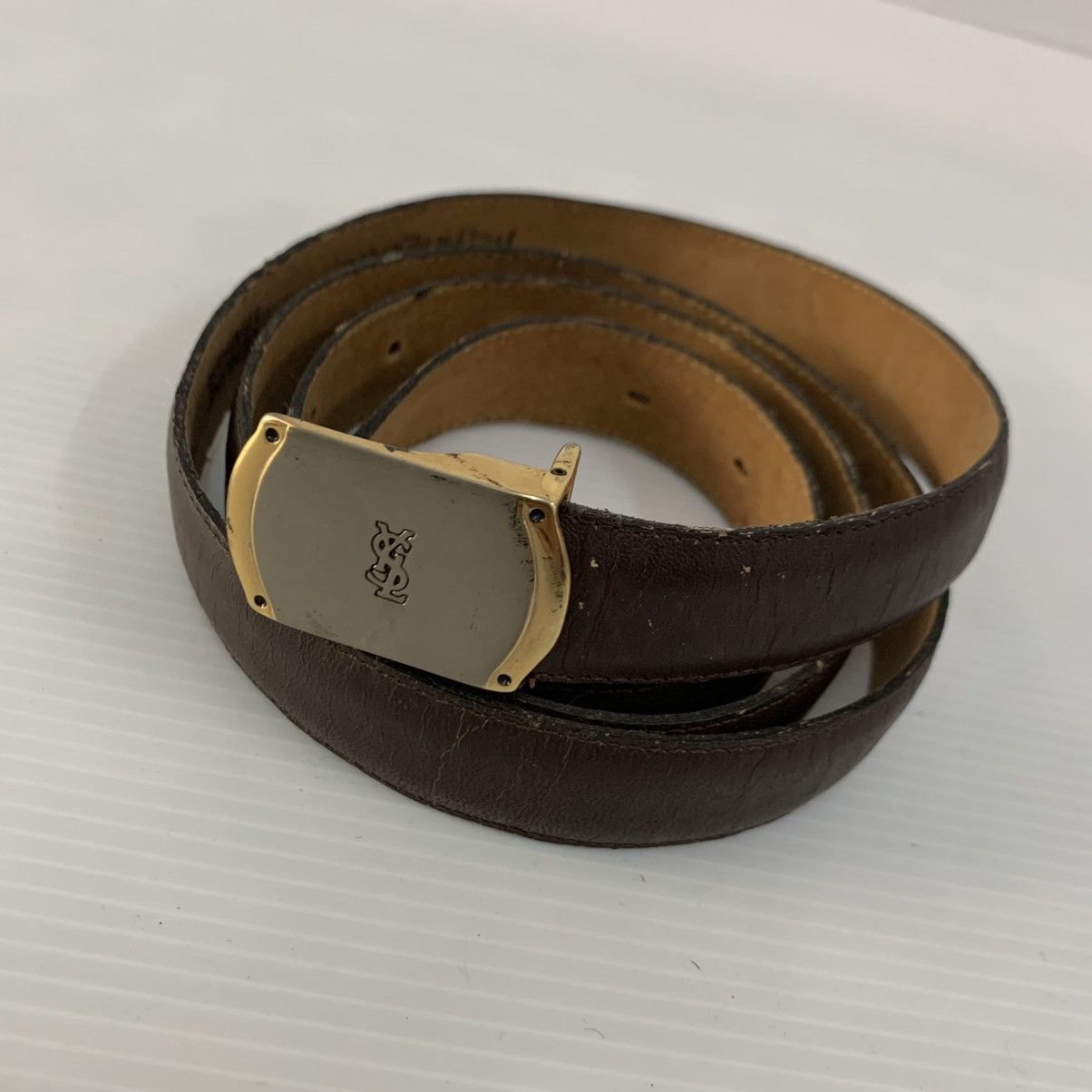 YvesSaintLaurent Leather Vintage Belt
