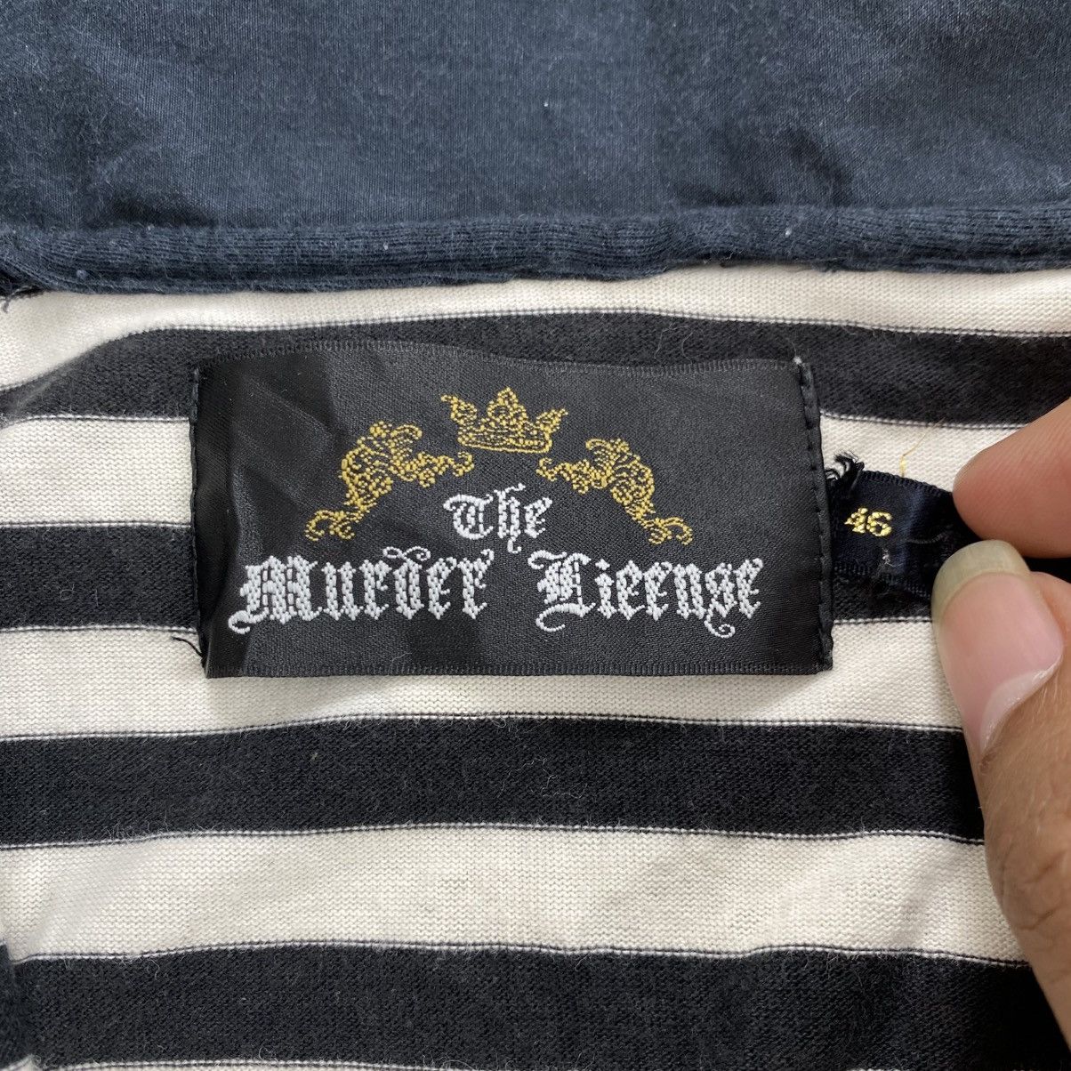 Japanese Brand 2000s The Muroer License Strip Cross Punk Goa LGB Longsleeve Size US S / EU 44-46 / 1 - 6 Thumbnail