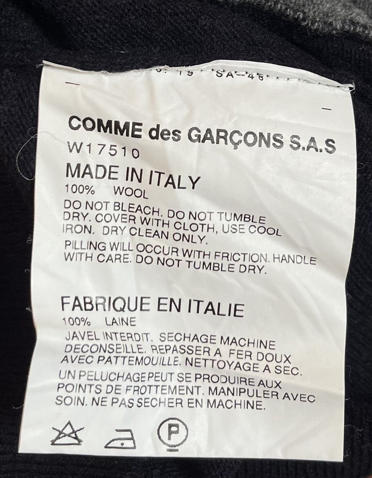 Comme des Garcons Vintage CDG SHIRT abstract rectangle boxy wool sweater Size US M / EU 48-50 / 2 - 4 Thumbnail