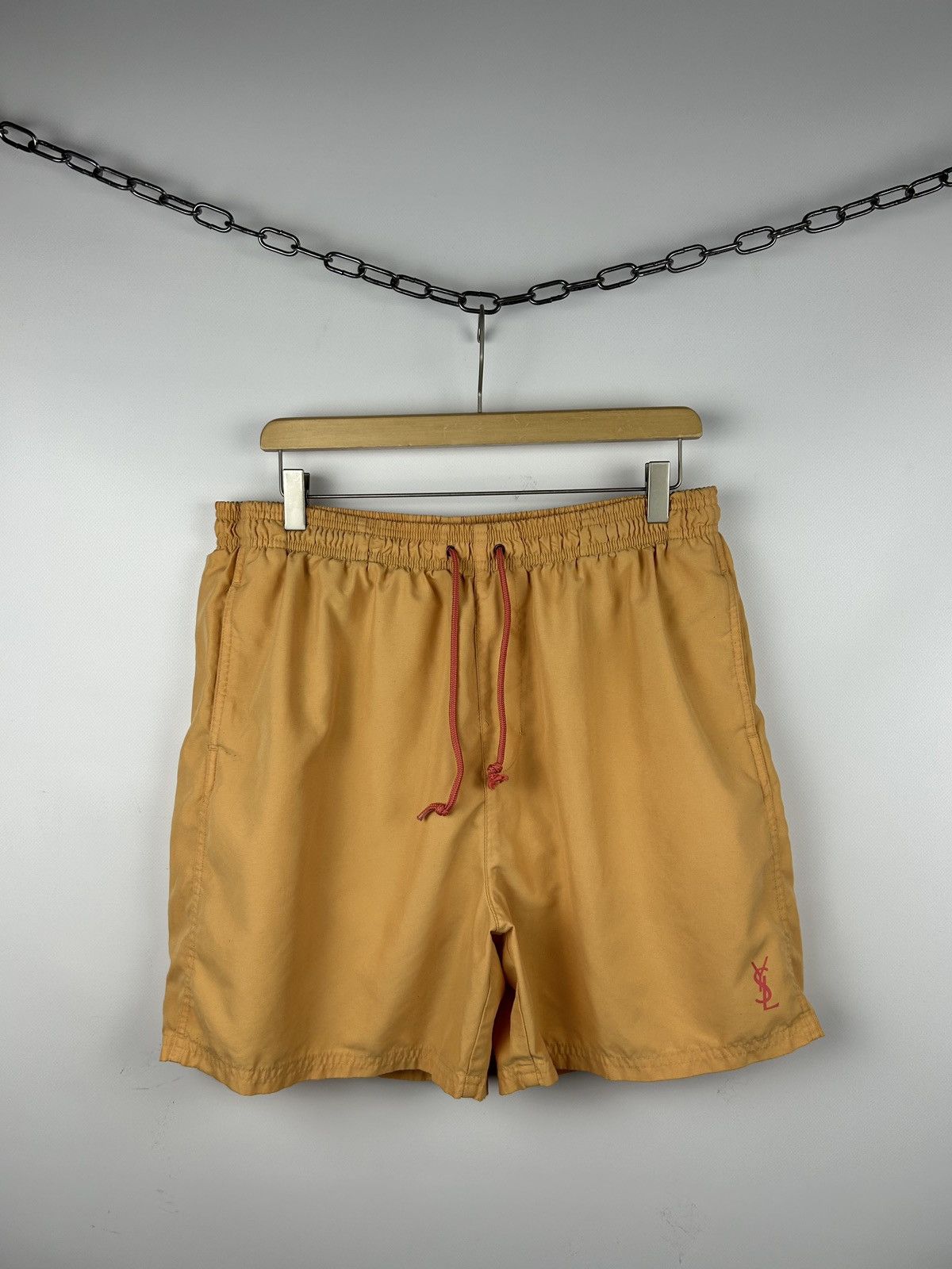 Yves Saint Laurent Vintage Yves Saint Laurent Swim Shorts Men’s Size XL Yellow Size US 36 / EU 52 - 1 Thumbnail