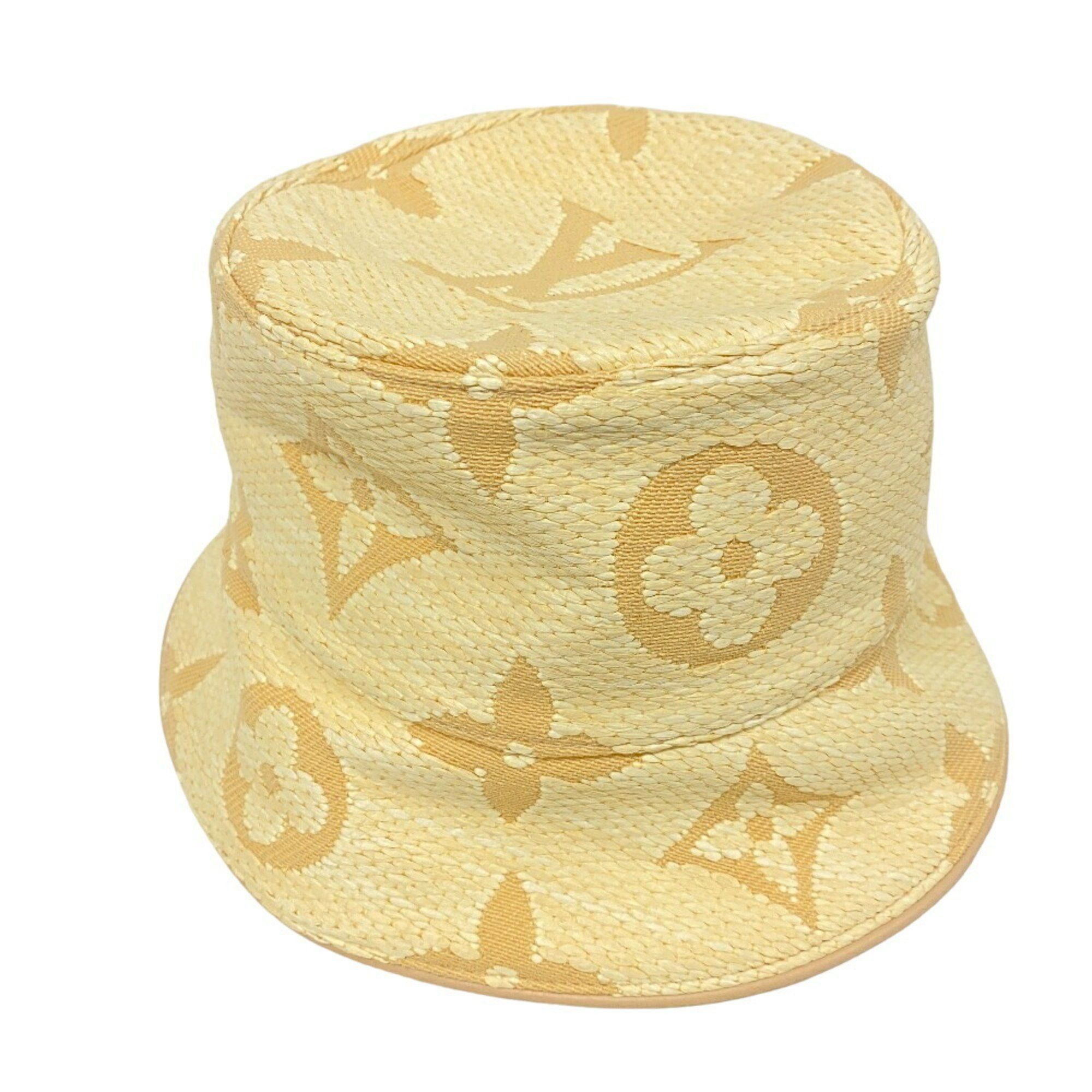Louis Vuitton Louis Vuitton MV0273 Bucket Hat Beige Unisex 