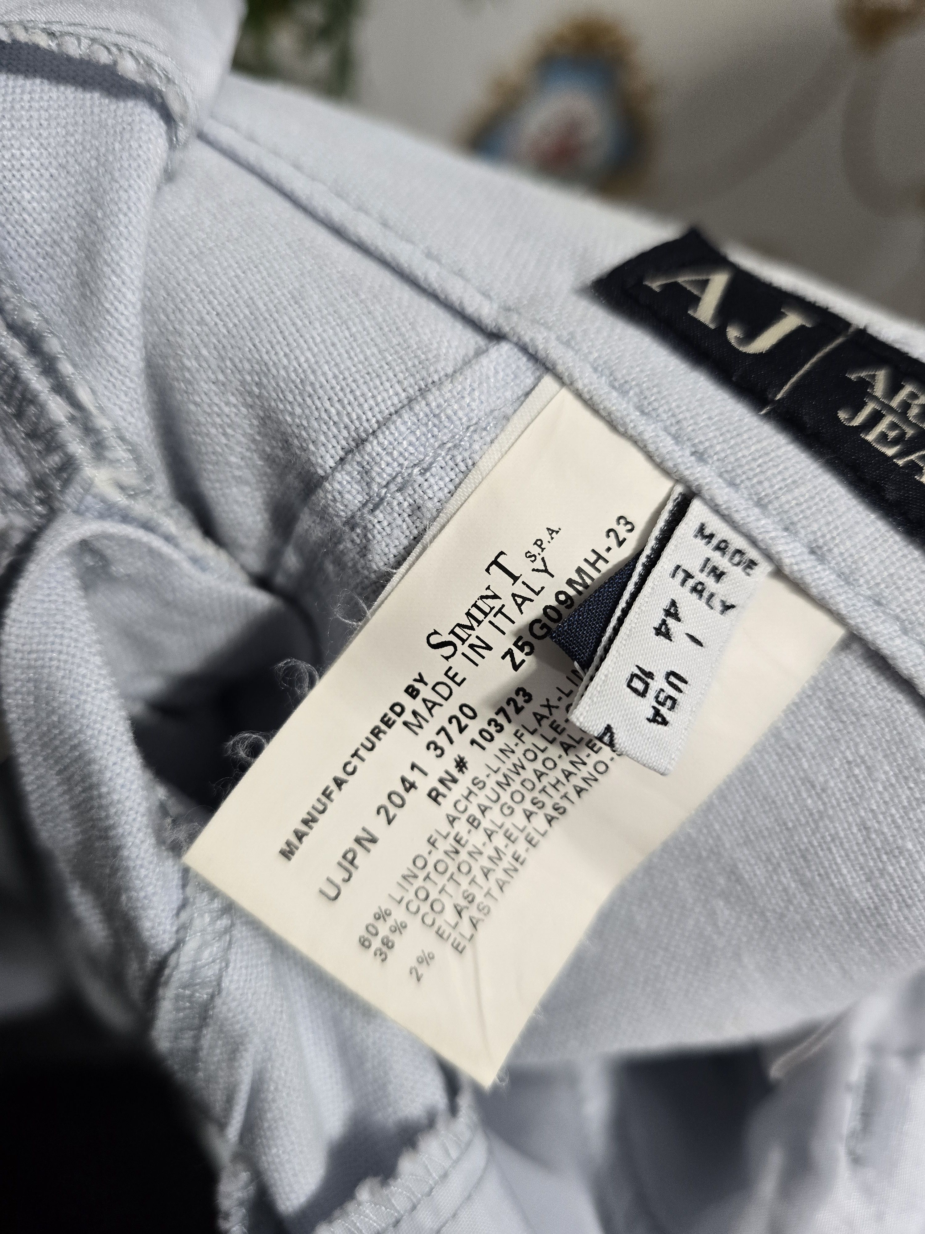 Giorgio Armani × Vintage ARMANI JEANS Vintage Size Medium LINEN EXCELLENT Size 30" / US 8 / IT 44 - 11 Thumbnail
