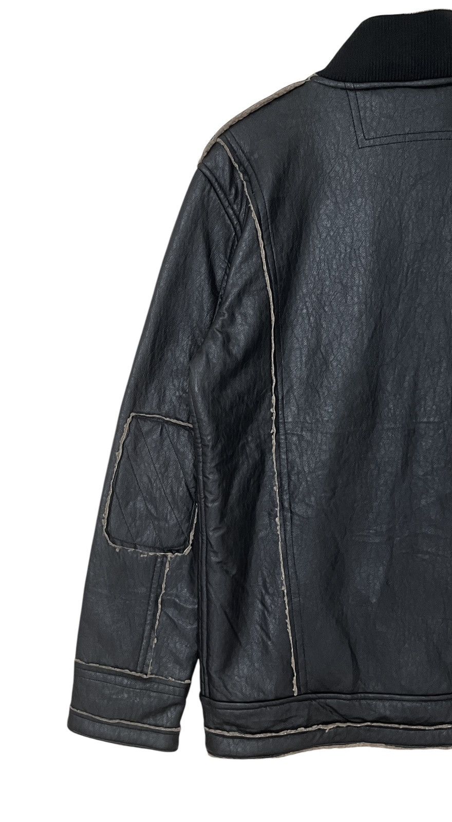 Vintage Vintage Fur Leather Jacket 1990s Size US L / EU 52-54 / 3 - 6 Thumbnail