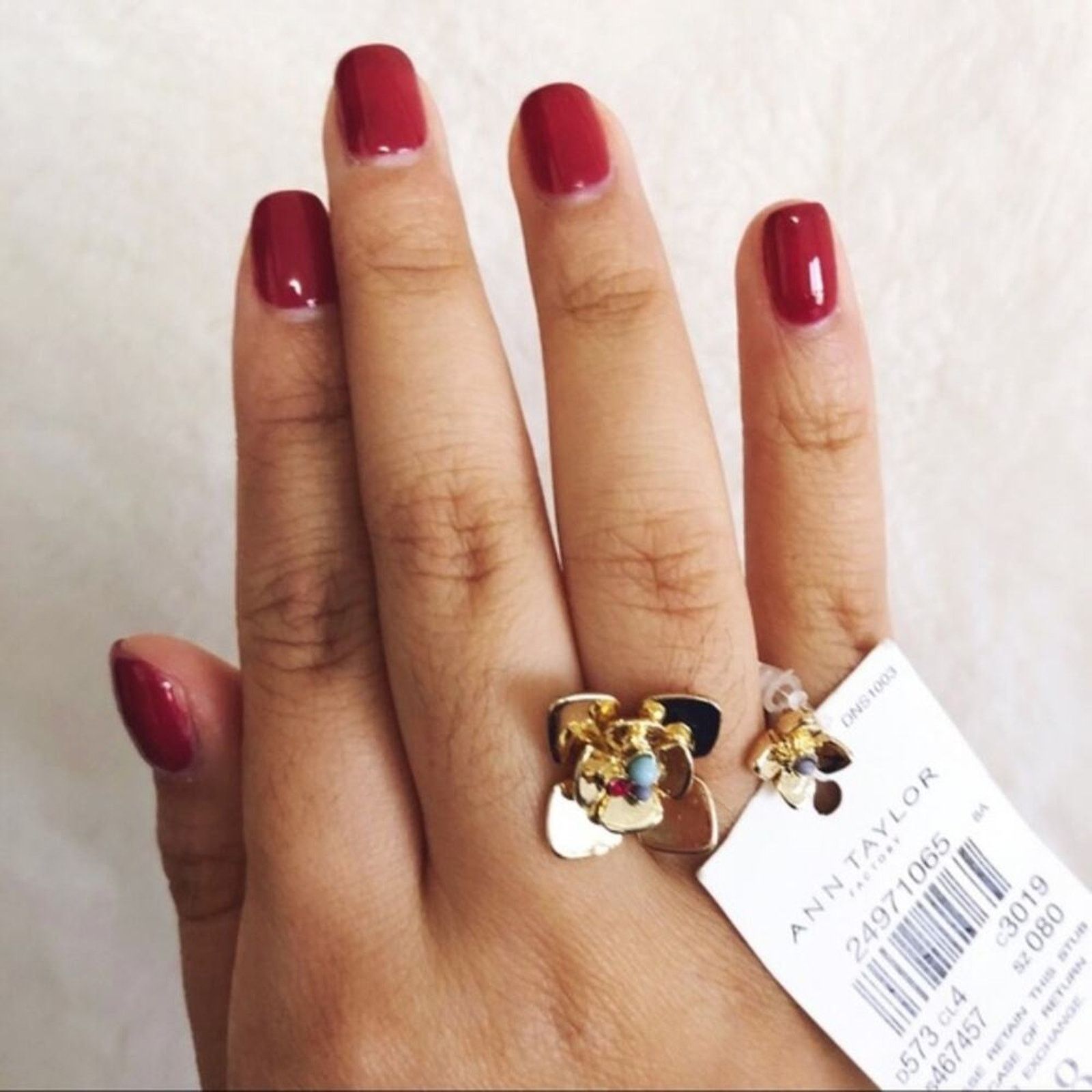 Ann Taylor Ann Taylor Gold Flower Open Circle Wrap Ring Size ONE SIZE - 3 Thumbnail