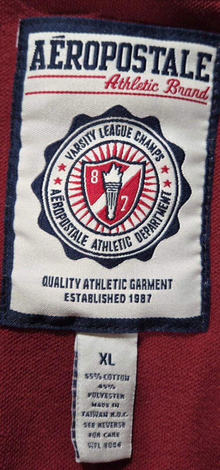 Designer Red Aeropostle Athletic Brand Full Zip Track Jacket Sz XL Size US XL / EU 56 / 4 - 6 Thumbnail
