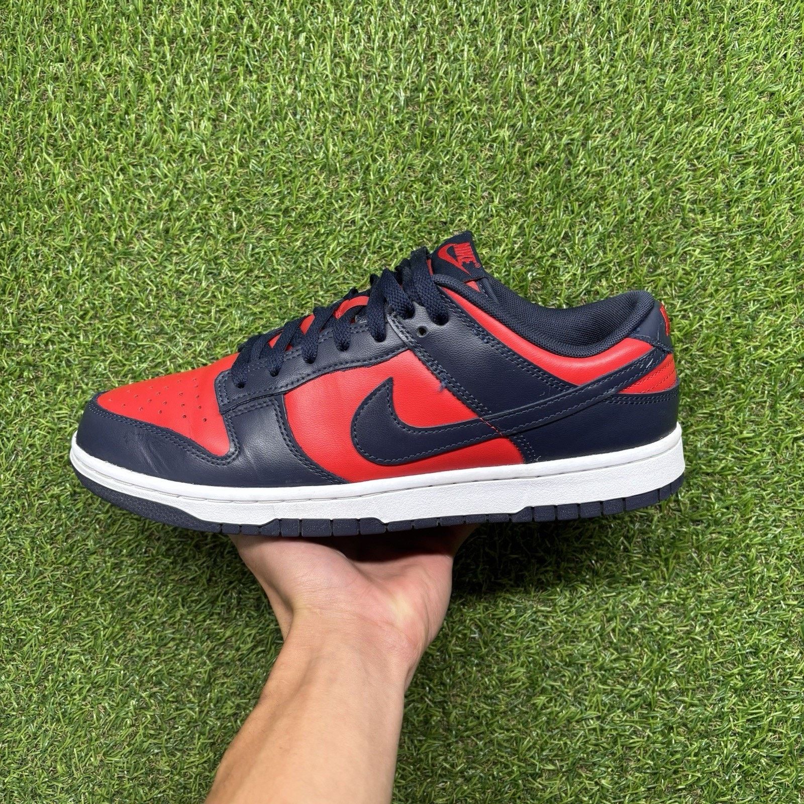 Nike Size 11 - Nike Dunk Retro 2024 Low Navy Red |GOOD CONDITION! Size US 11 / EU 44 - 10 Thumbnail