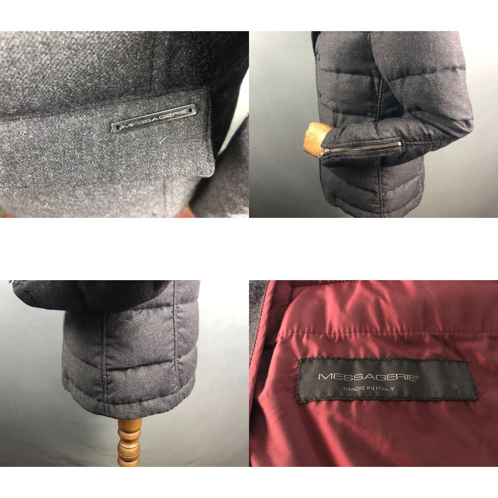 Messagerie Messagerie Jacket Wool Dark Gray Men Size 46 Size US S / EU 44-46 / 1 - 8 Thumbnail