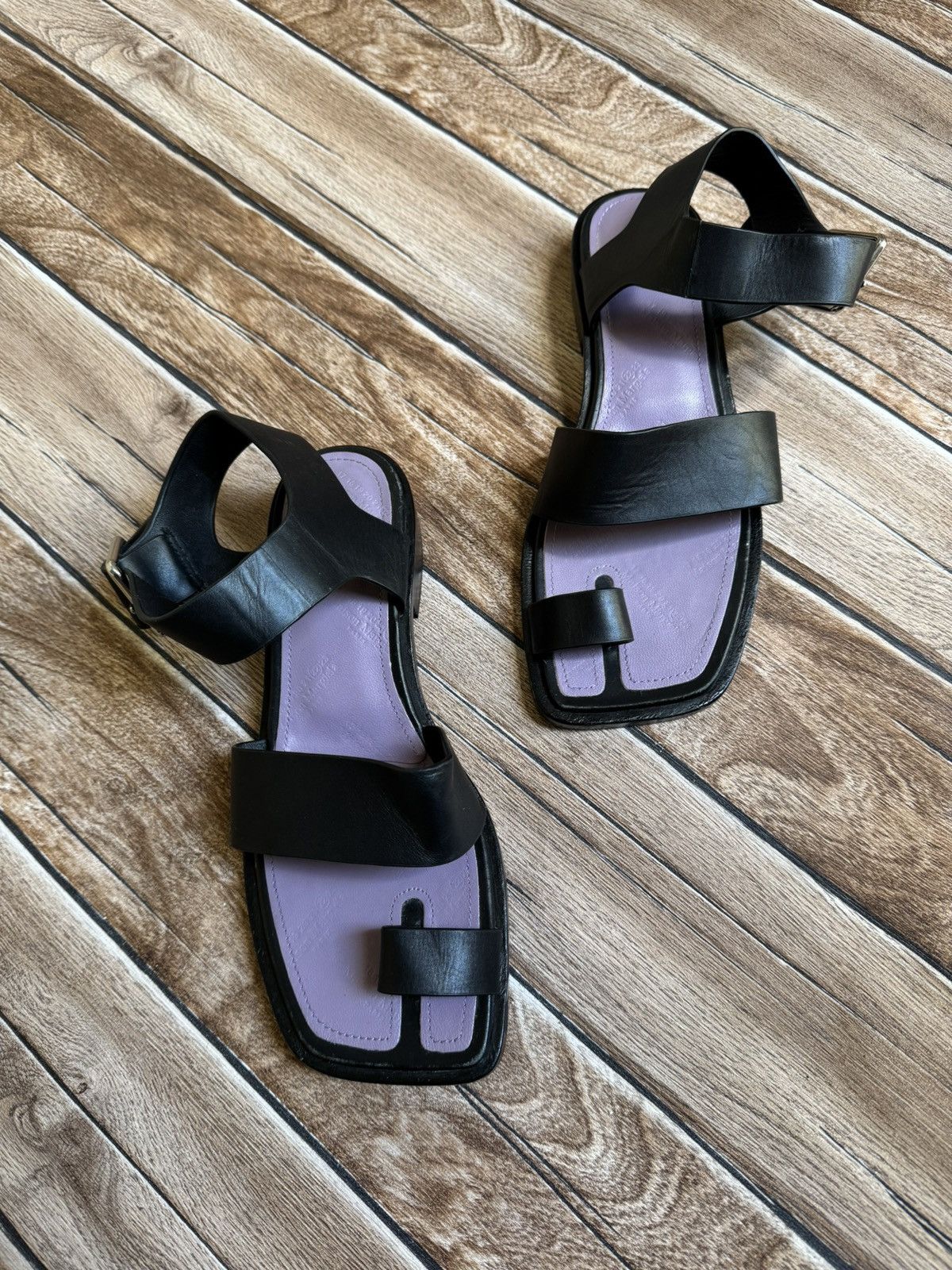 Maison Margiela Tabi strap leather sandals Size US 5.5 / IT 35.5 - 2 Thumbnail
