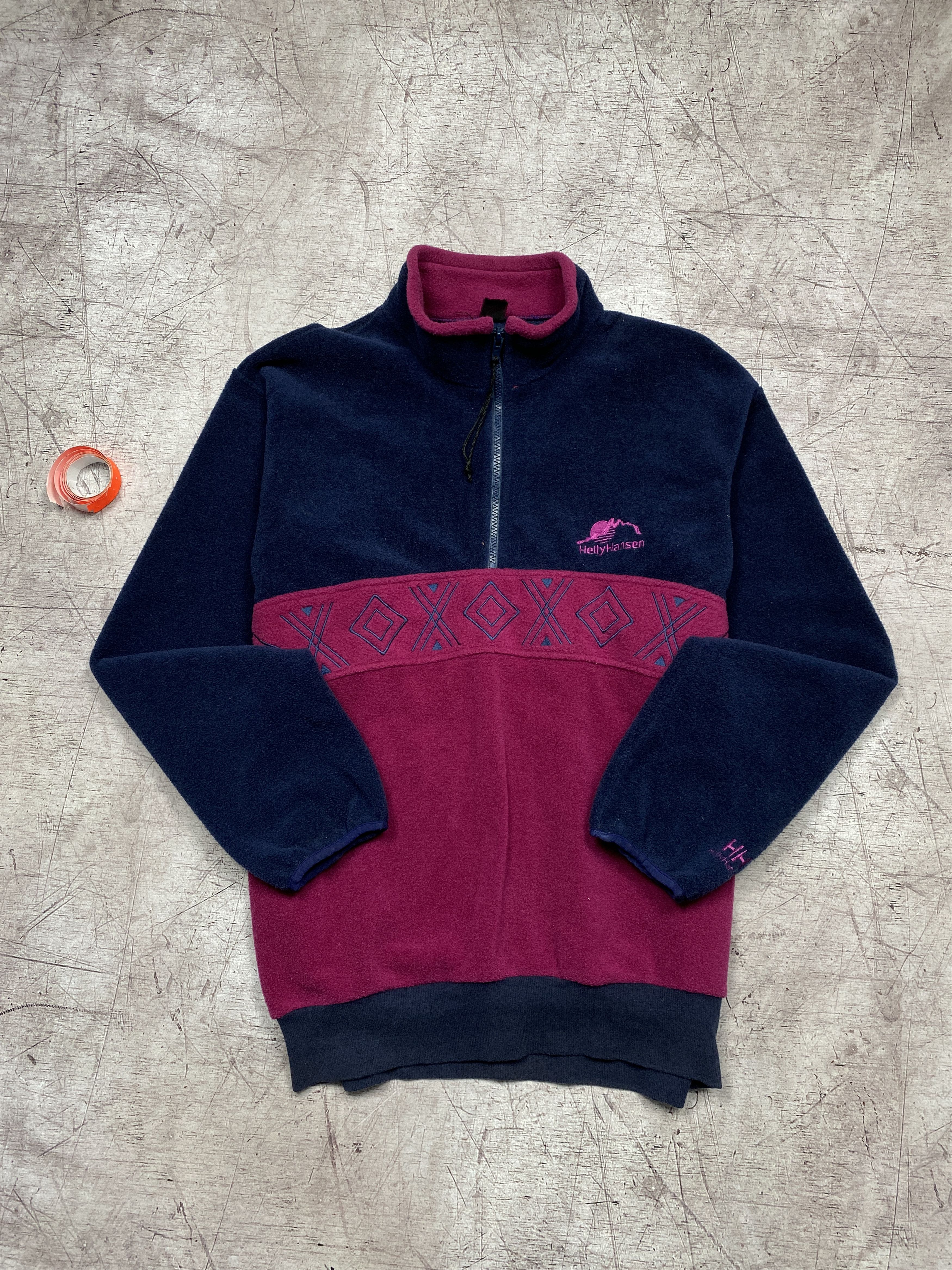 Helly Hansen × Vintage Helly Hansen 90s Vintage 1\4 Zip Fleece Hoodie Jacket Size US M / EU 48-50 / 2 - 1 Thumbnail