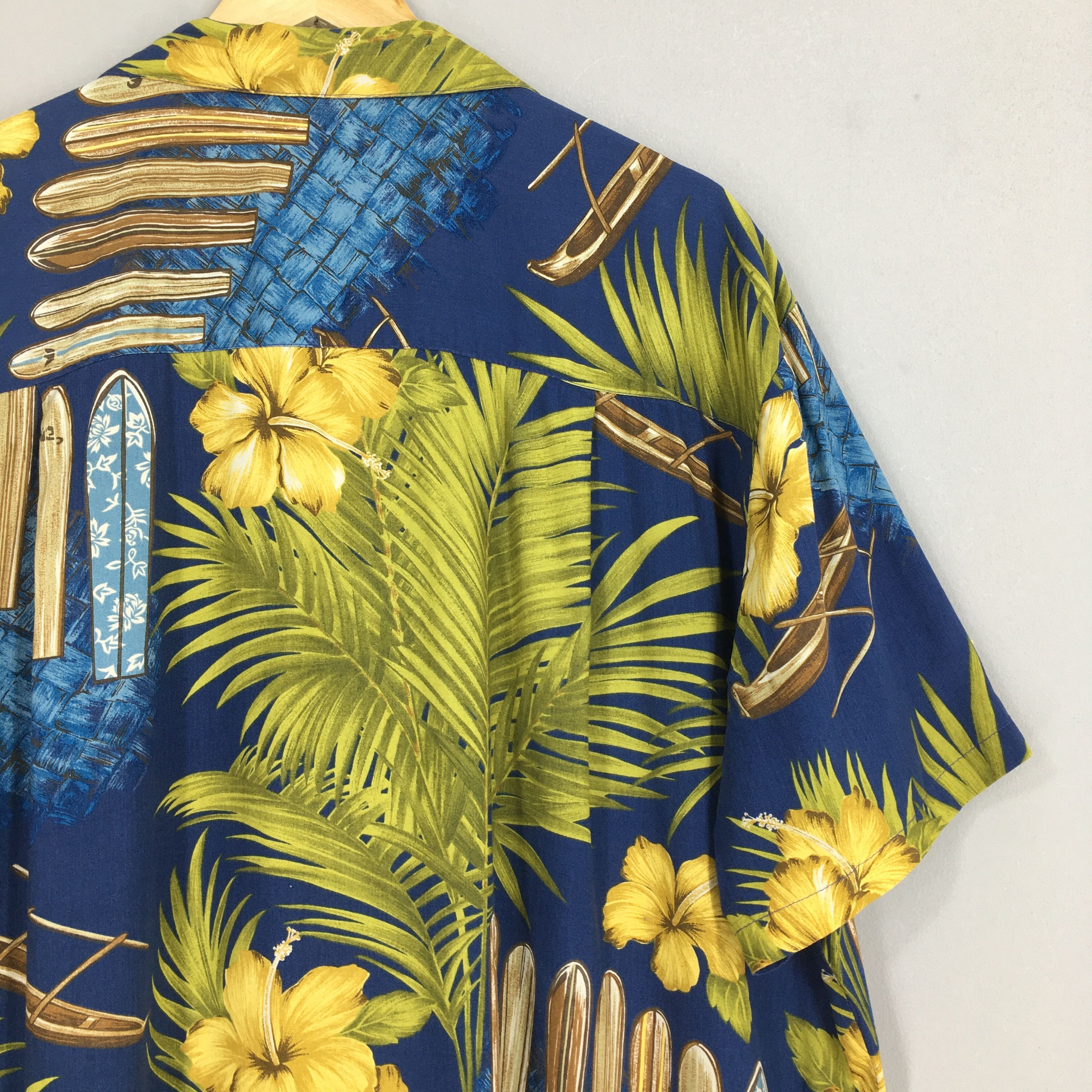 Vintage Vintage Diamond Head Floral Leaves Hawaii Shirt XLarge Size US XL / EU 56 / 4 - 7 Thumbnail