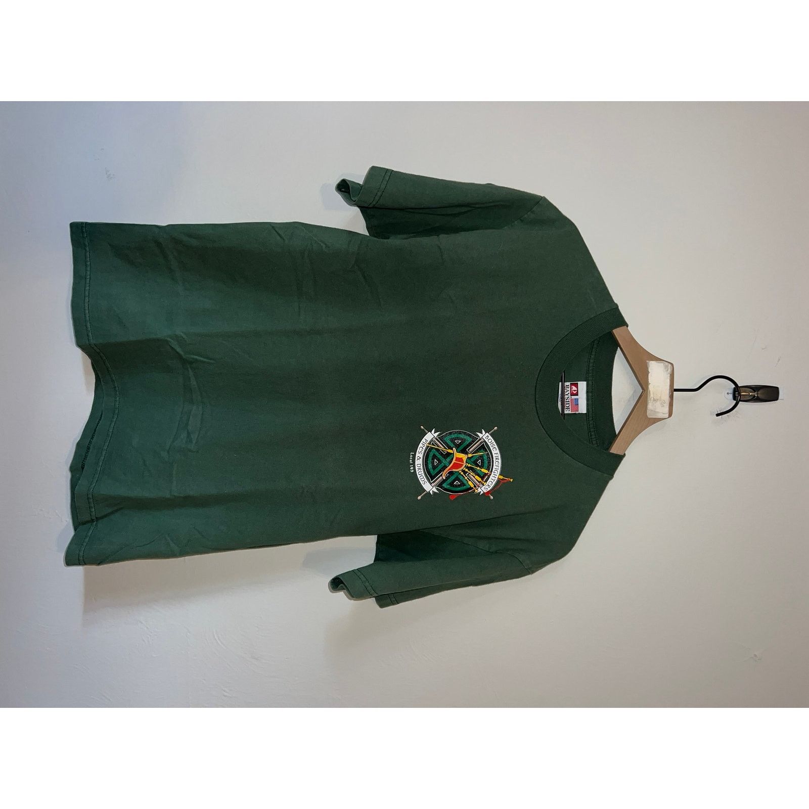 Vintage Boise Firefighters Pipes & Drums Green Fire Fighter Shirt L Size US L / EU 52-54 / 3 - 2 Thumbnail