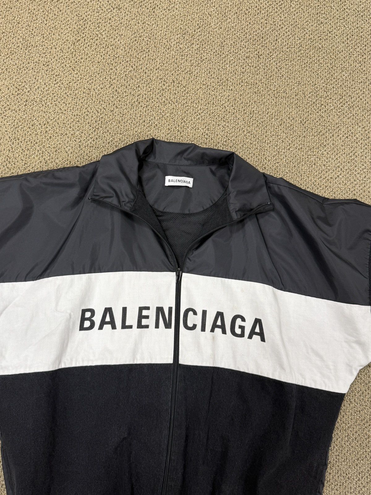 Balenciaga BALENCIAGA Black Logo Zip-Up Track Jacket Size XXS / US 00 / IT 34 - 12 Thumbnail