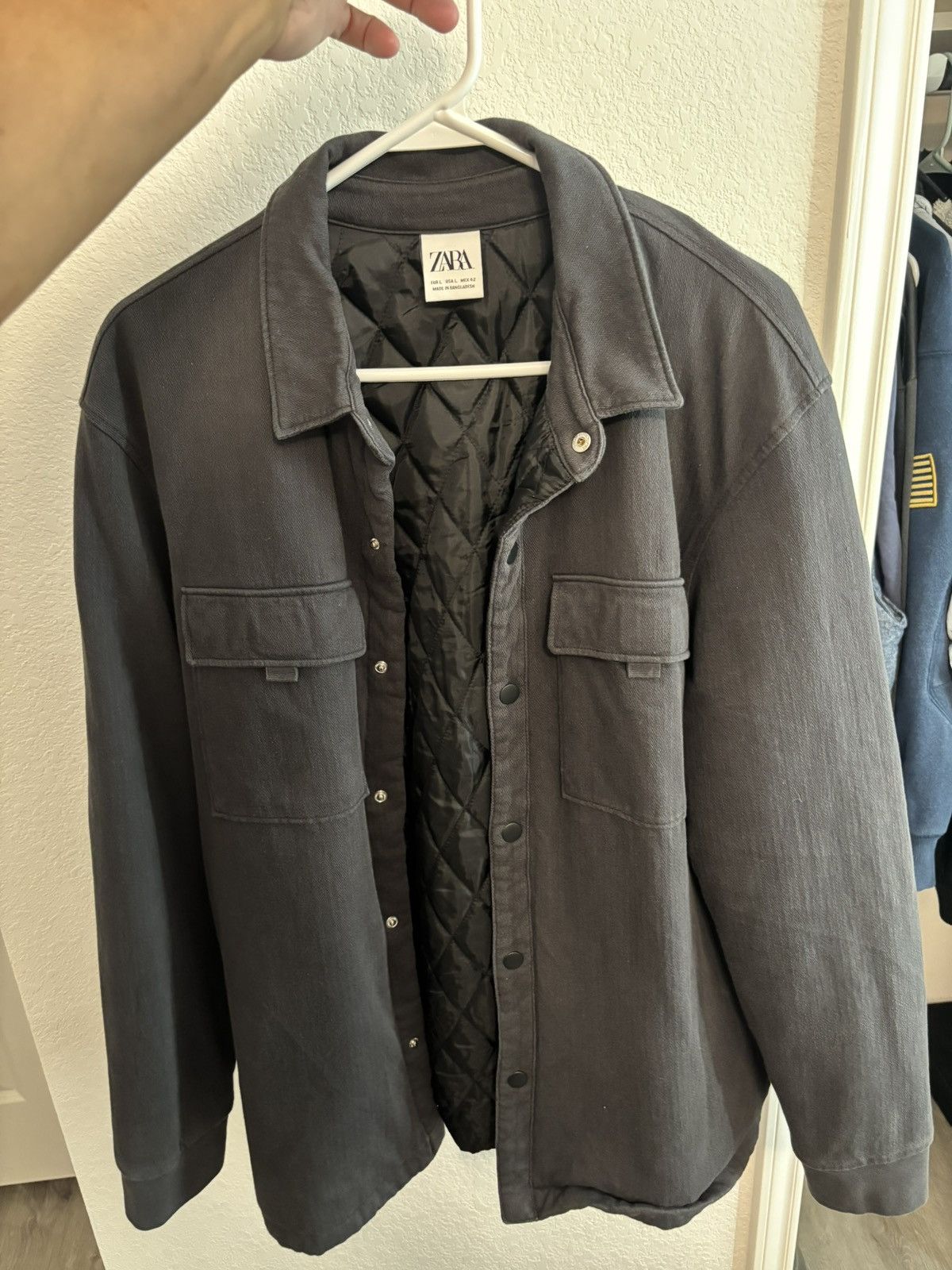 Zara Zara charcoal grey jacket Size US L / EU 52-54 / 3 - 1 Thumbnail