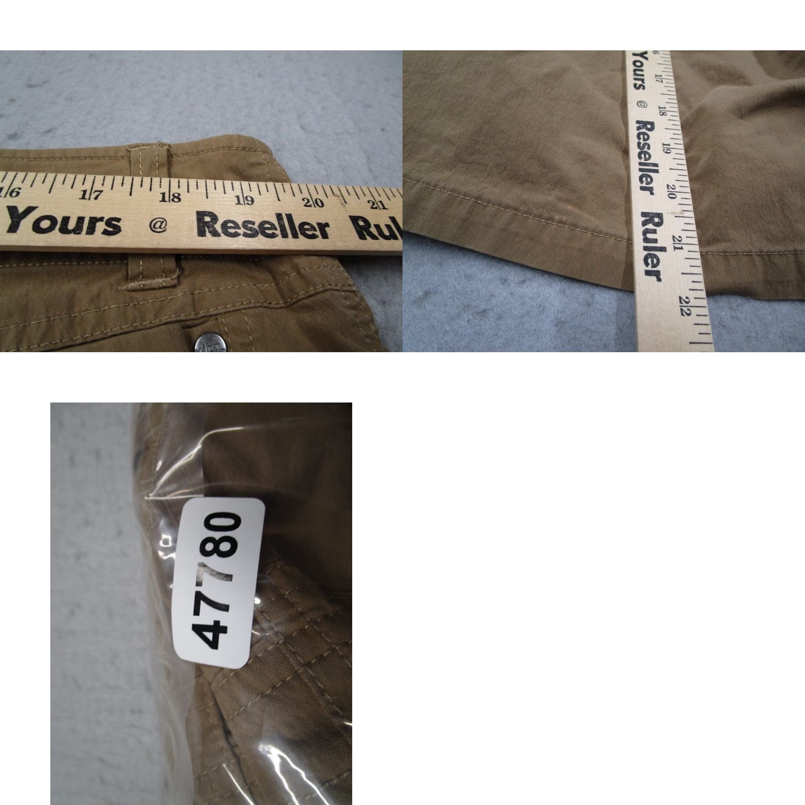 Vintage Kuhl Mens Konfidant Air 10" Canvas Stretch Cargo Shorts Brown 40 Casual Travel Work Pockets Size US 40 / EU 56 - 8 Thumbnail