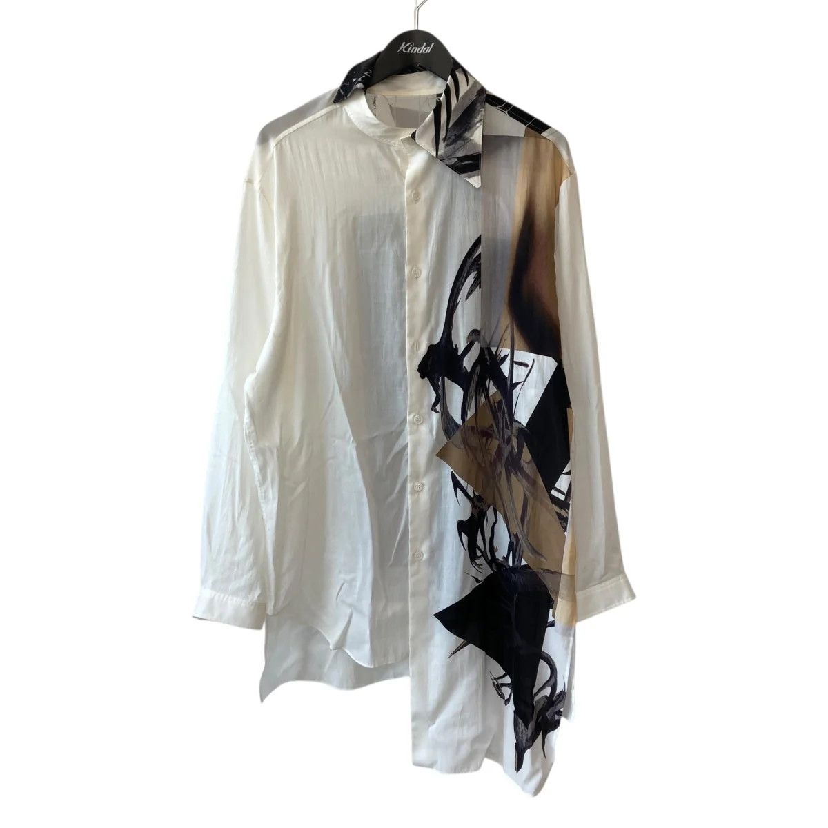 Yohji Yamamoto Yohji Yamamoto pour homme 25SS BALANCED DESIGN COLLAR BLOUSE Size US M / EU 48-50 / 2 - 1 Thumbnail