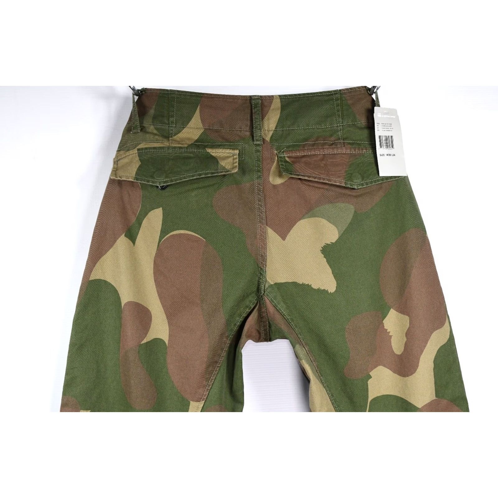 G-Star G-Star Rovic SEC Straight Tapered Jeans Mens W30 L34 Camouflage Multicolor 100% Cotton Modern Classic Fit Inseam 34 Inseam 31.10in Size US 30 / EU 46 - 3 Thumbnail