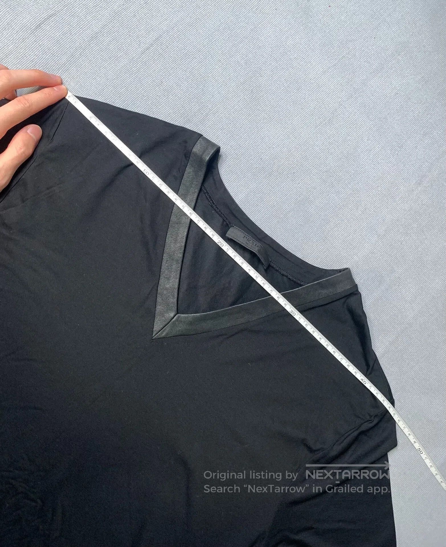Prada Prada Lambskin Trim Long. Size US XL / EU 56 / 4 - 6 Thumbnail