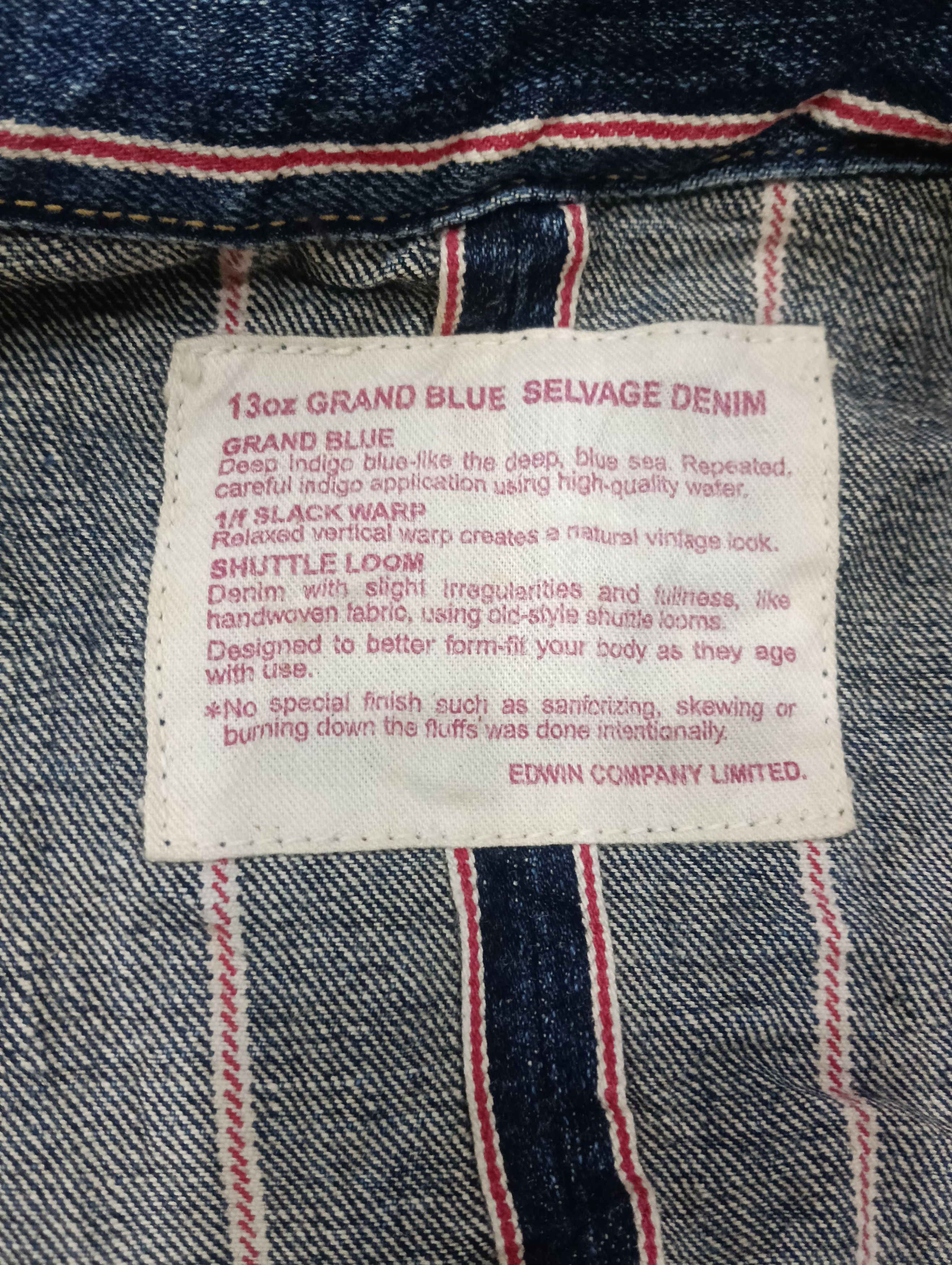 Edwin Vintage Edwin Full Selvedge Jacket 13oz Size US M / EU 48-50 / 2 - 12 Thumbnail