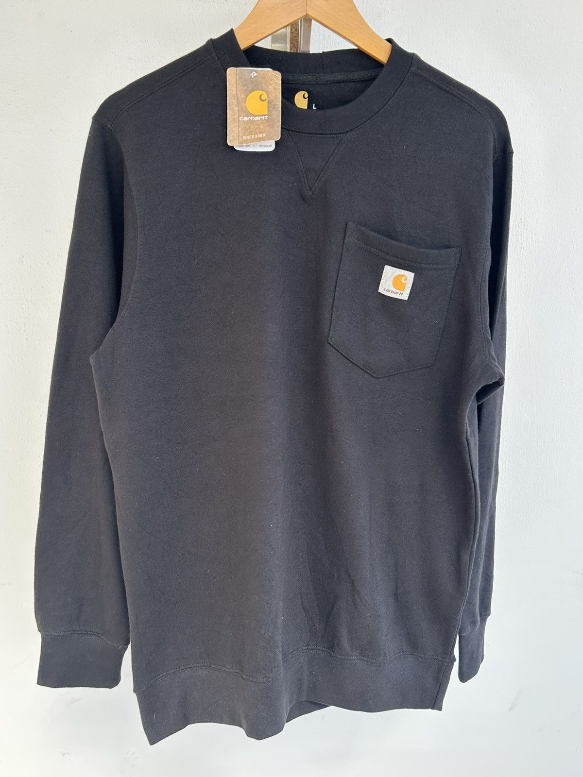 Carhartt Carhartt NWT Sweatshirt Pocket Logo Black Size US L / EU 52-54 / 3 - 1 Thumbnail