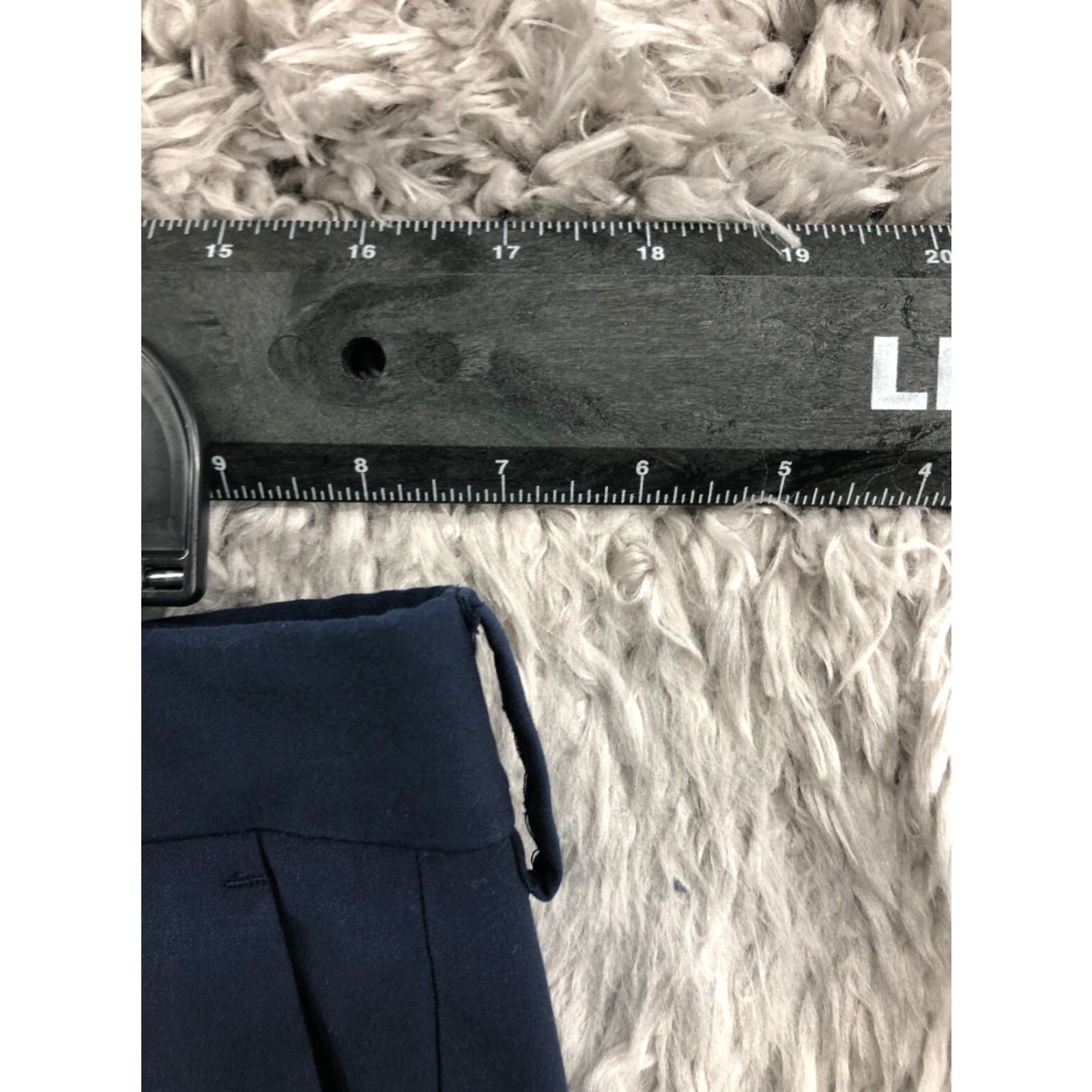 Haggar Haggar Slim Fit Dress Pants Mens 34x32 Blue Hook Eye Slim Straight 5-Pocket Cotton Nylon Casual Formal Business Mens Size US 34 / EU 50 - 2 Thumbnail